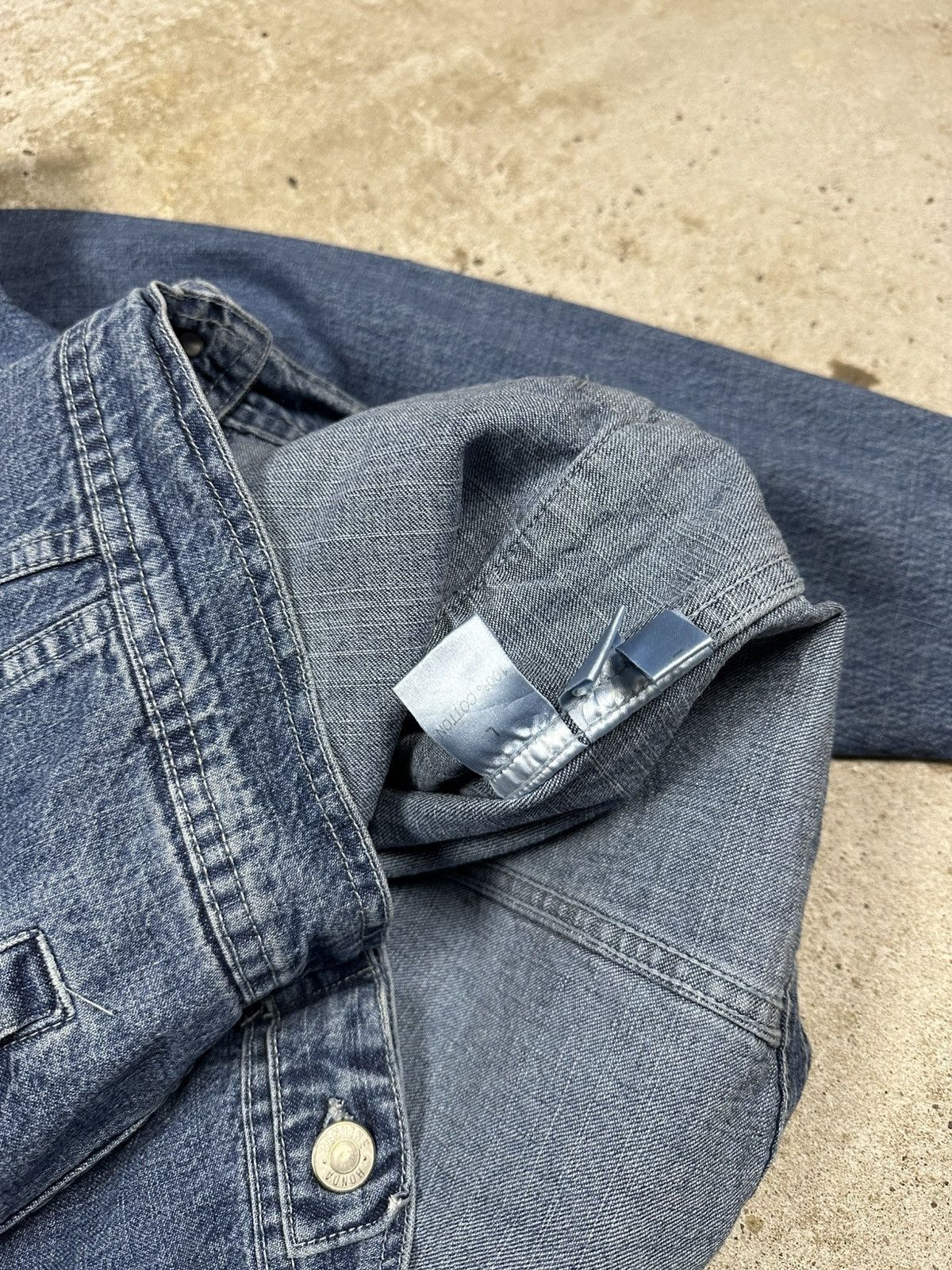 Honda Vintage Y2K Honda Racing Denim Jeans Trucker Jacket Size US L / EU 52-54 / 3 - 9 Thumbnail
