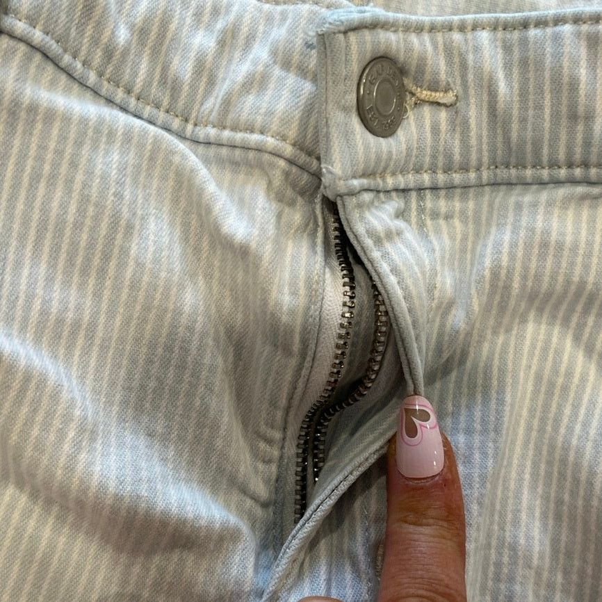 Gap Gap Denim Legging Jeans High Rise Pinstripe Blue Size 31R Size 31" - 3 Thumbnail