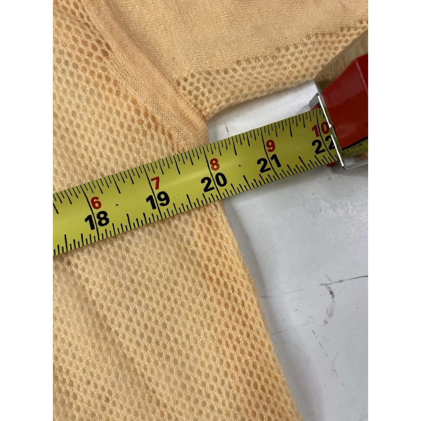 Vintage Magaschoni Cardigan Sweater Womens Open Front Duster Orange Small V-Neck Lightweight Cashmere Knit Ribbed Cuffs Side Slits Mens? Girls? Wait. Size S / US 4 / IT 40 - 6 Thumbnail