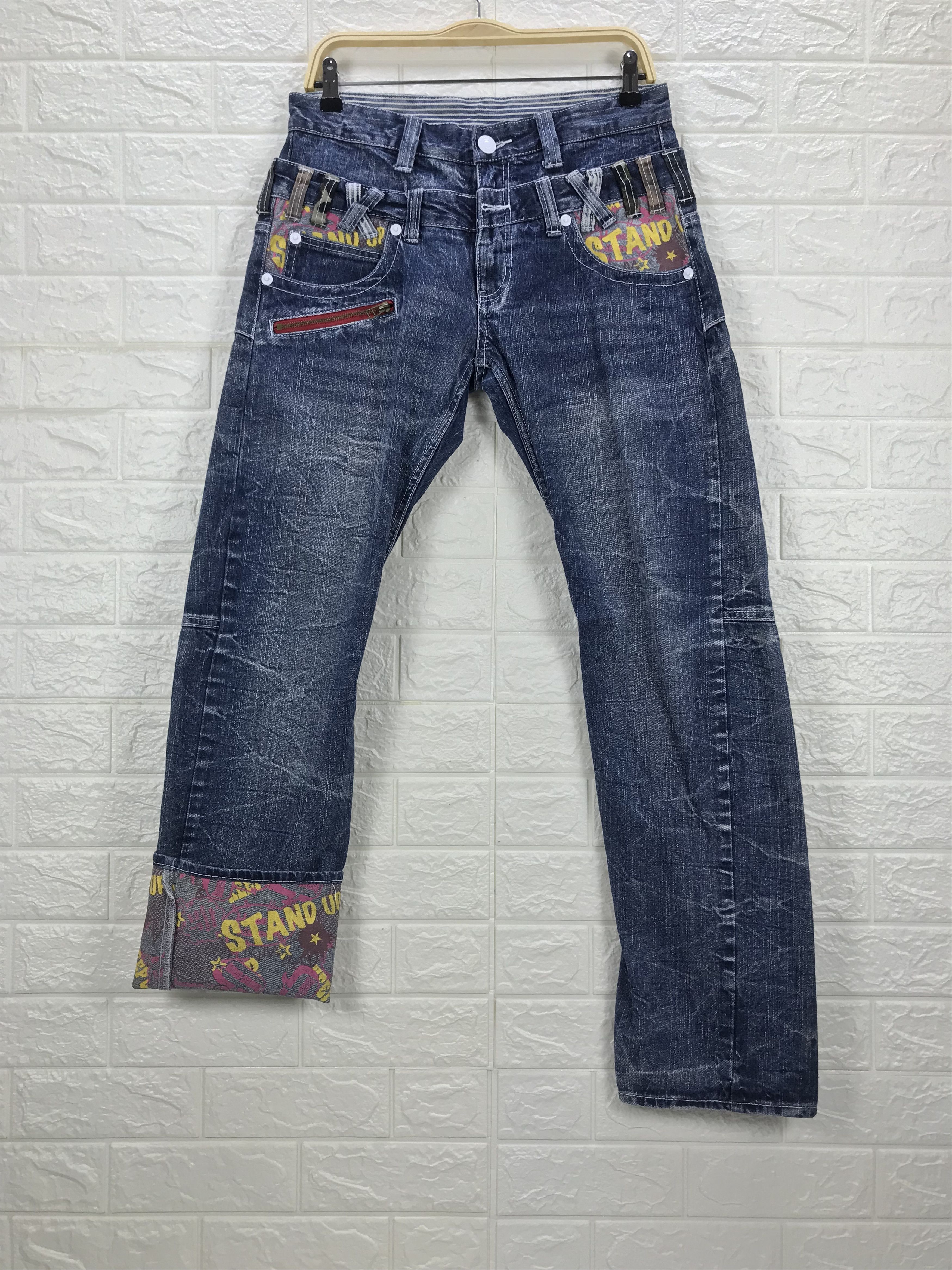 Japanese Brand Vintage Japanese Double Focus Double Waist Jeans Size US 31 - 1 Thumbnail