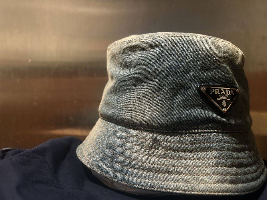 Prada bucket hat online grailed