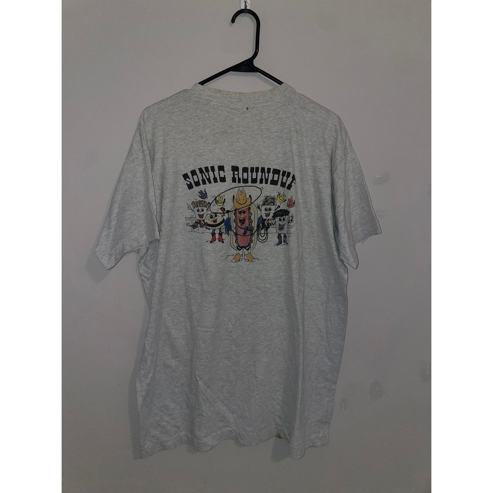 Fruit Of The Loom 1993 Sonic Roundup Round Up Fast Food Promo Shirt VTG 90s XL Size US XL / EU 56 / 4 - 7 Thumbnail