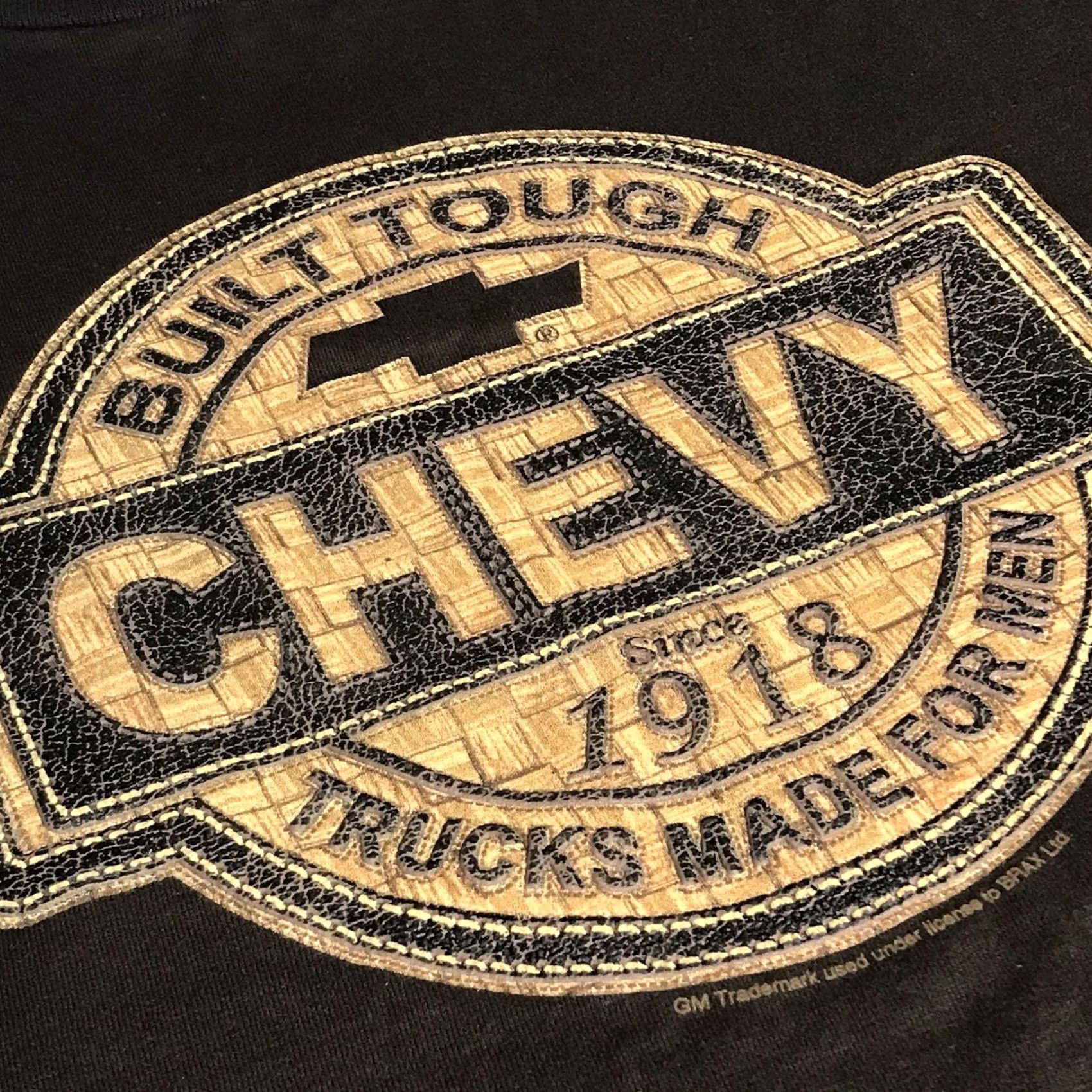 Delta VINTAGE Delta Pro Weight Men Brown Chevy Built Tough Trucks Made For Men Logo Graphic Short Sleeve T-Shirt XL Mens Size US XL / EU 56 / 4 - 3 Thumbnail