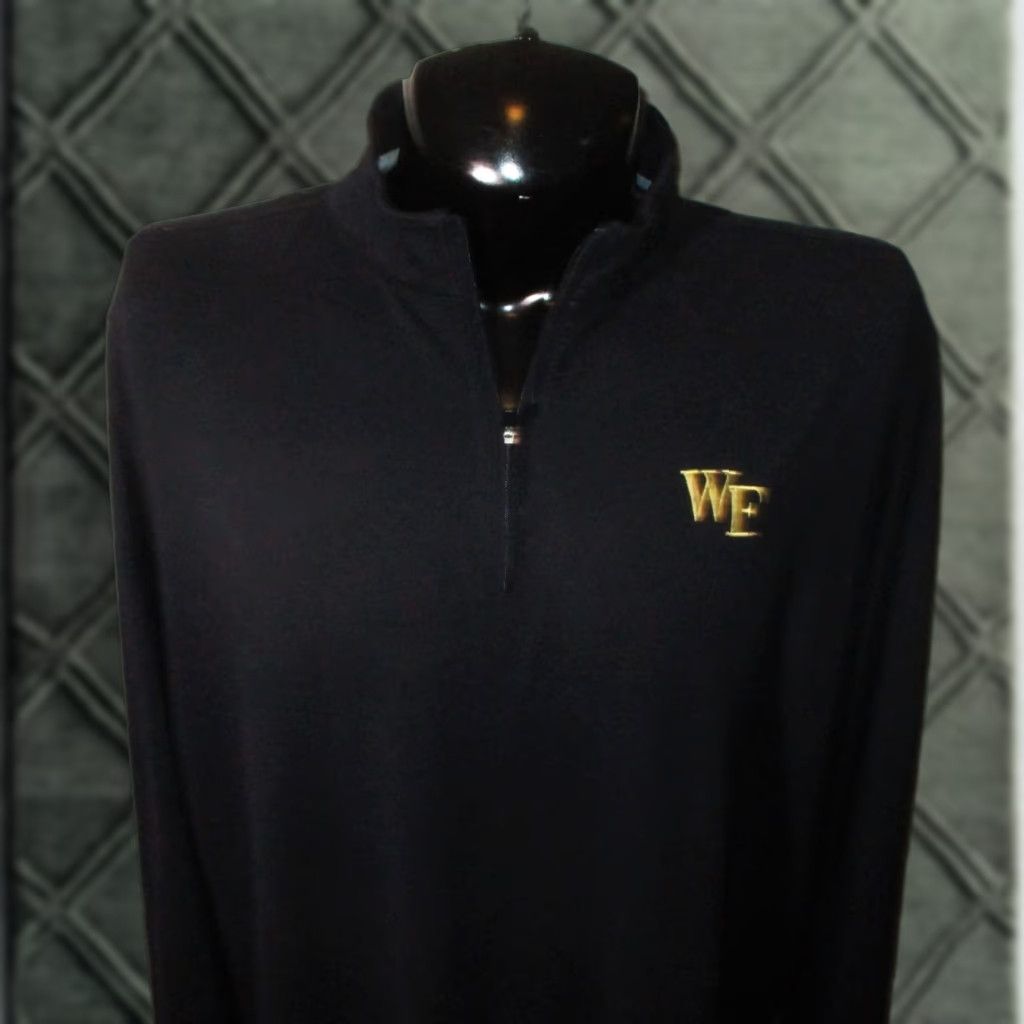johnnie-O johnnie-O Black Long Sleeve Polo Jersey 2XL Mens Shirt 1/2 Zip Golf Size US XXL / EU 58 / 5 - 1 Thumbnail