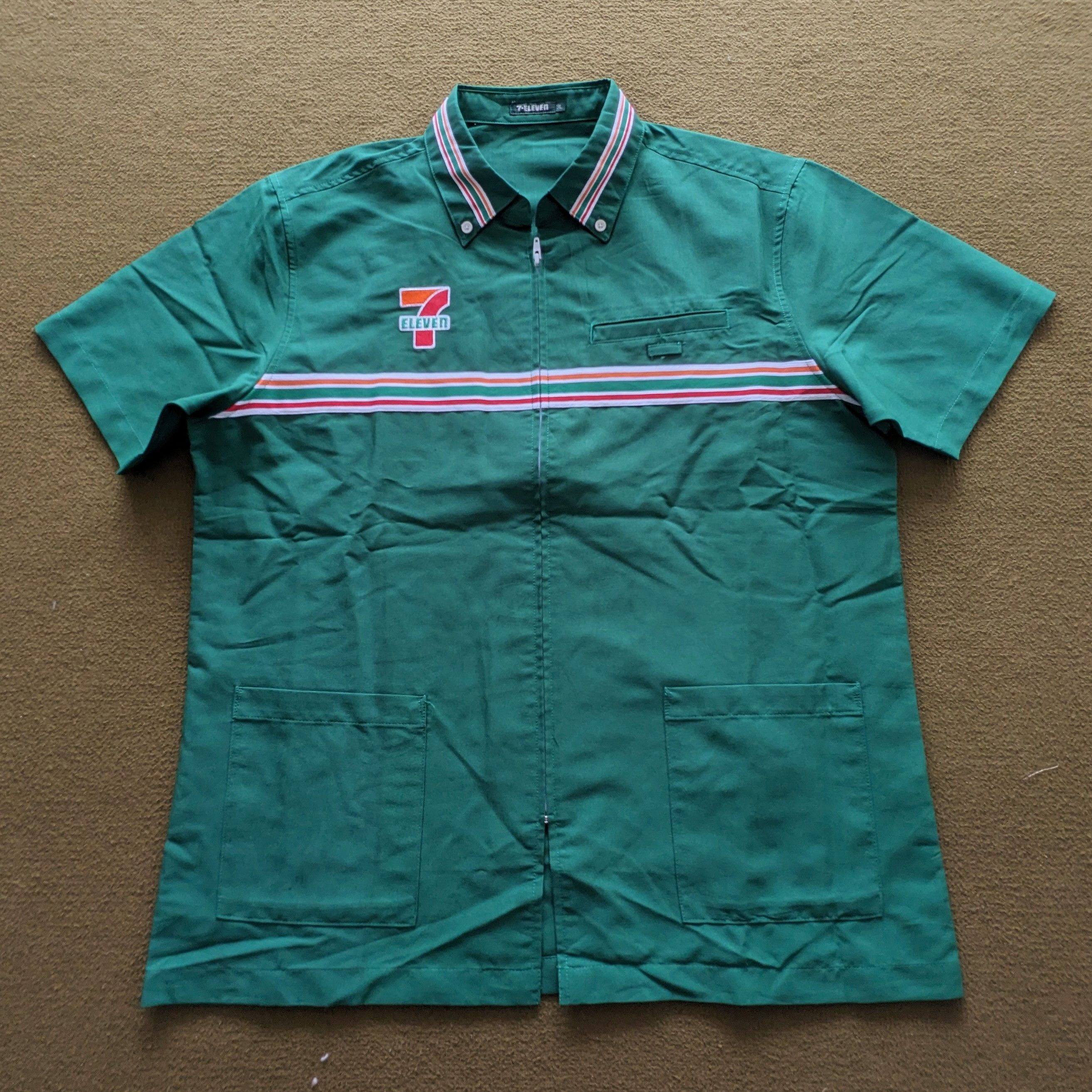 Vintage Vintage 7 ELEVEN Uniform Workers Jacket Size US L / EU 52-54 / 3 - 1 Thumbnail