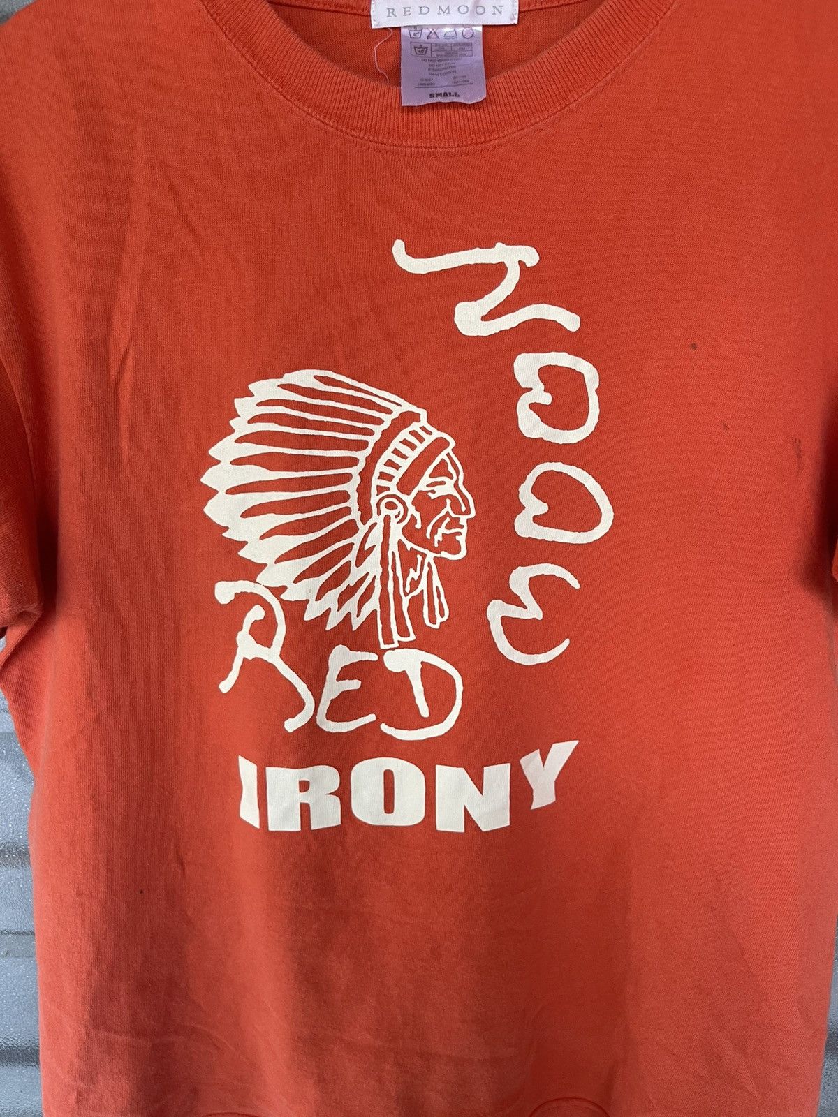 Redmoon Vintage Redmoon Irony Japan American Native Head Shirt Tee Size US S / EU 44-46 / 1 - 3 Thumbnail