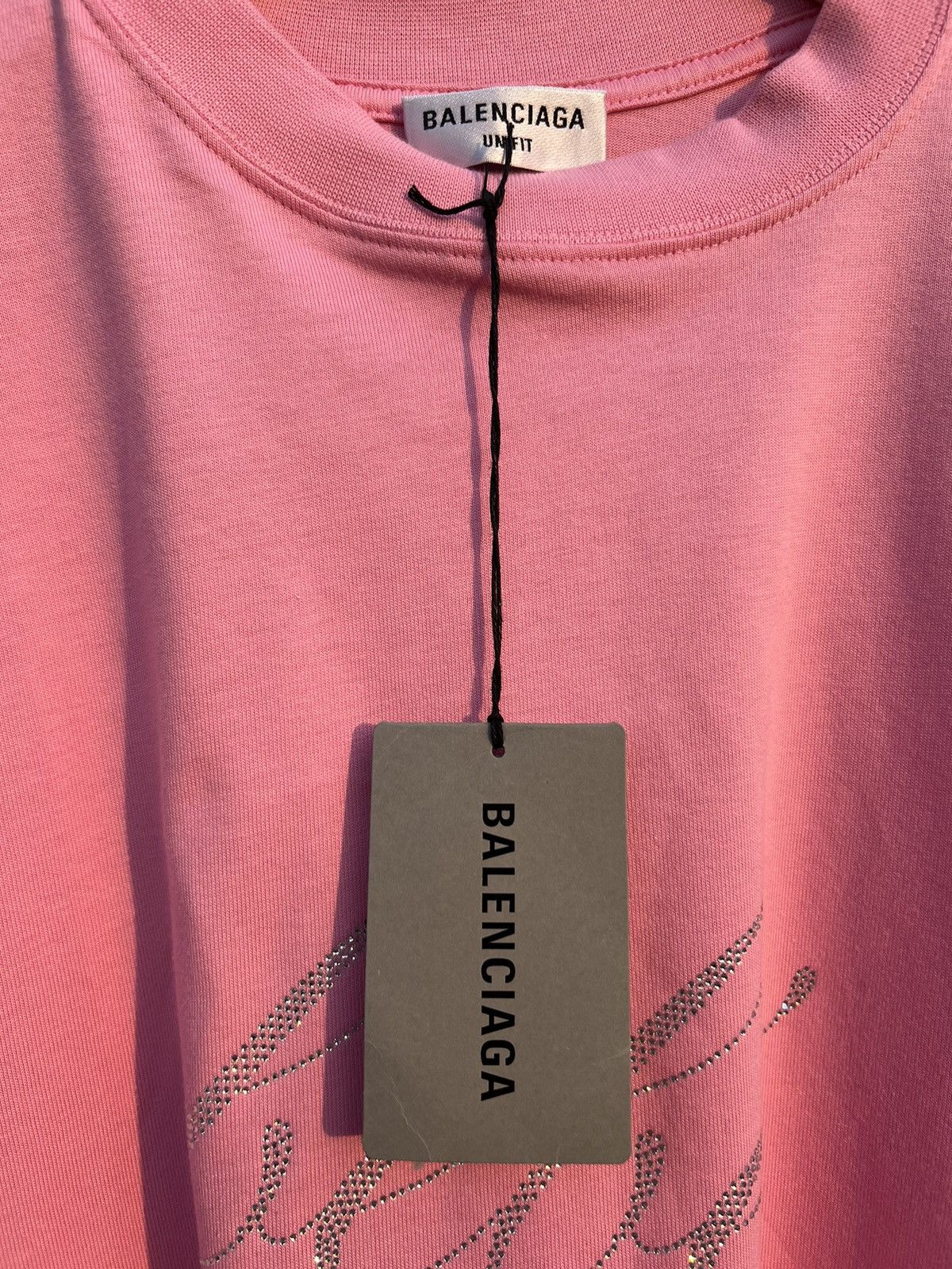 Balenciaga Balenciaga Bébé Oversized Rhinestone Tee Size US XL / EU 56 / 4 - 5 Thumbnail