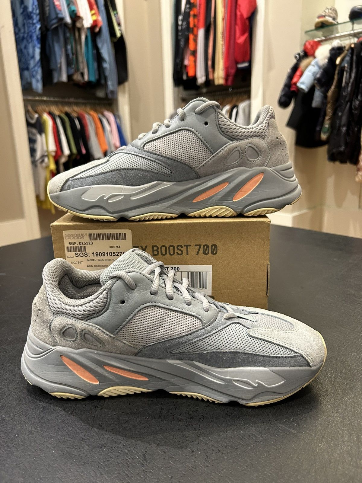Adidas Yeezy Boost 700 V1 ‘Inertia’ Size US 9.5 / EU 42-43 - 2 Thumbnail