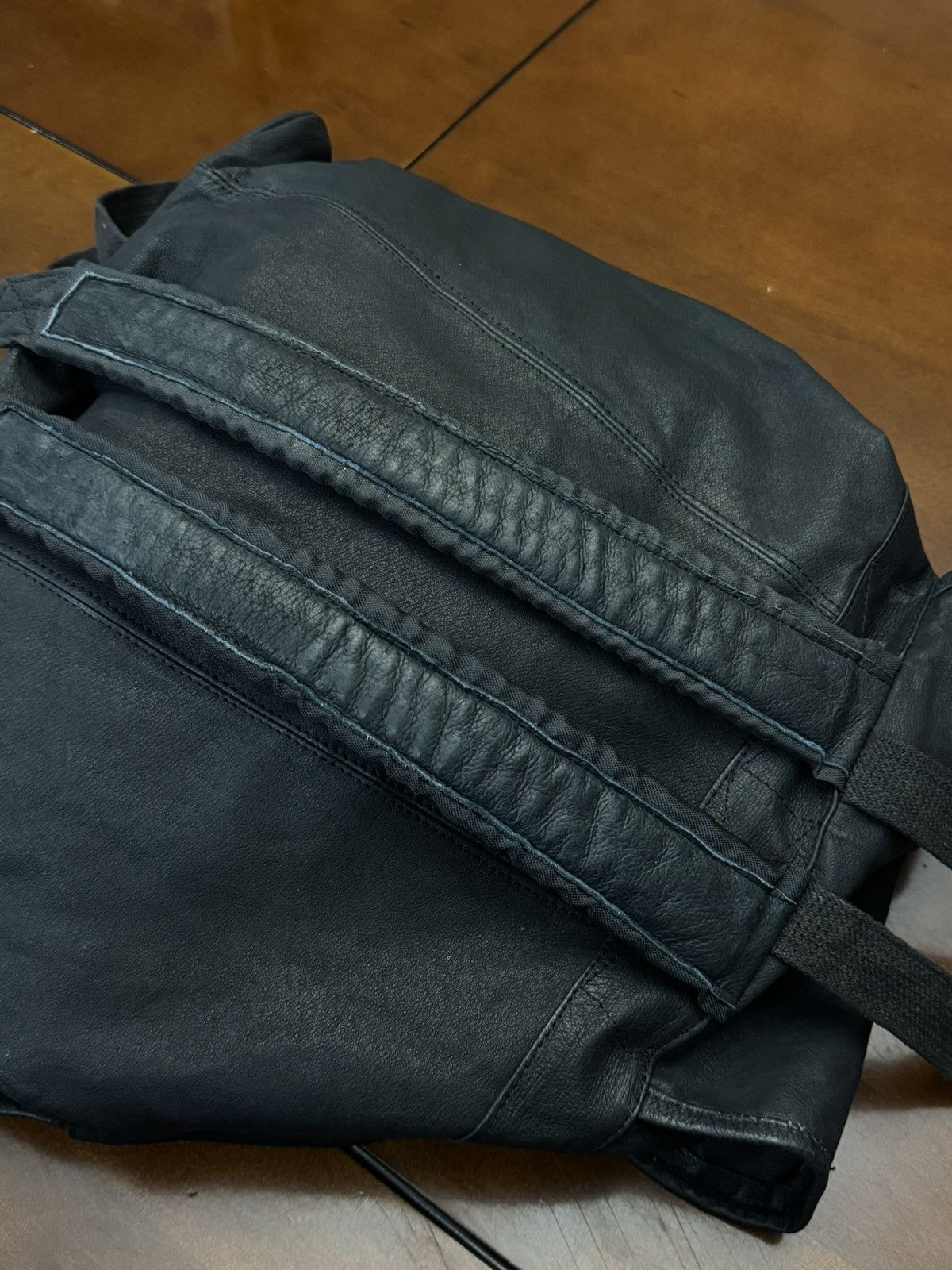 Camel VTG 90s Camel Cigarettes Black Leather Rucksack Backpack Size ONE SIZE - 13 Thumbnail