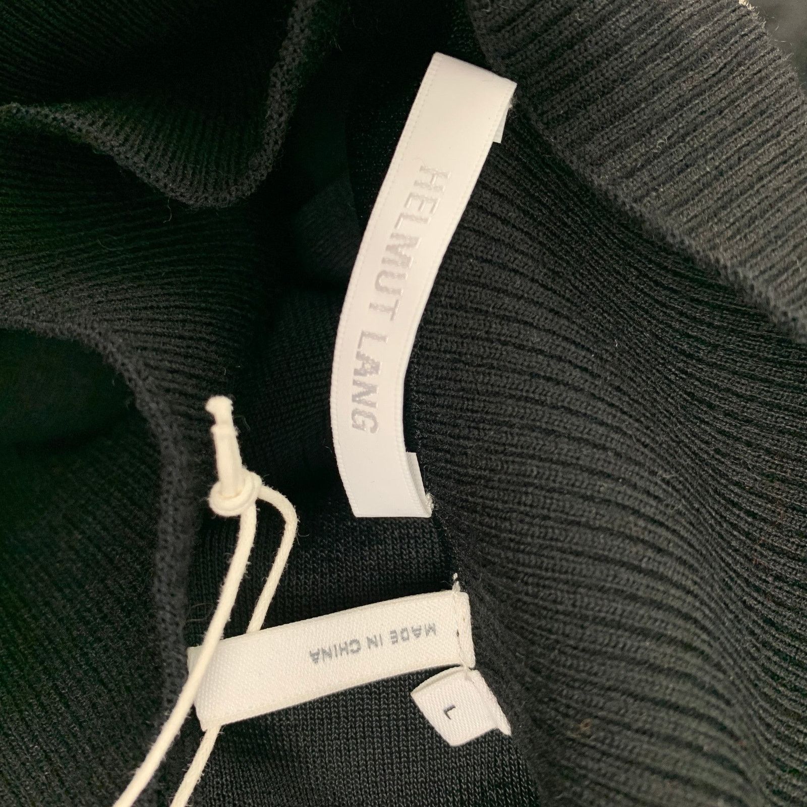 Helmut Lang HELMUT LANG Size L Black Wool Open Front Skirt Size 34" / US 12 / IT 48 - 5 Thumbnail
