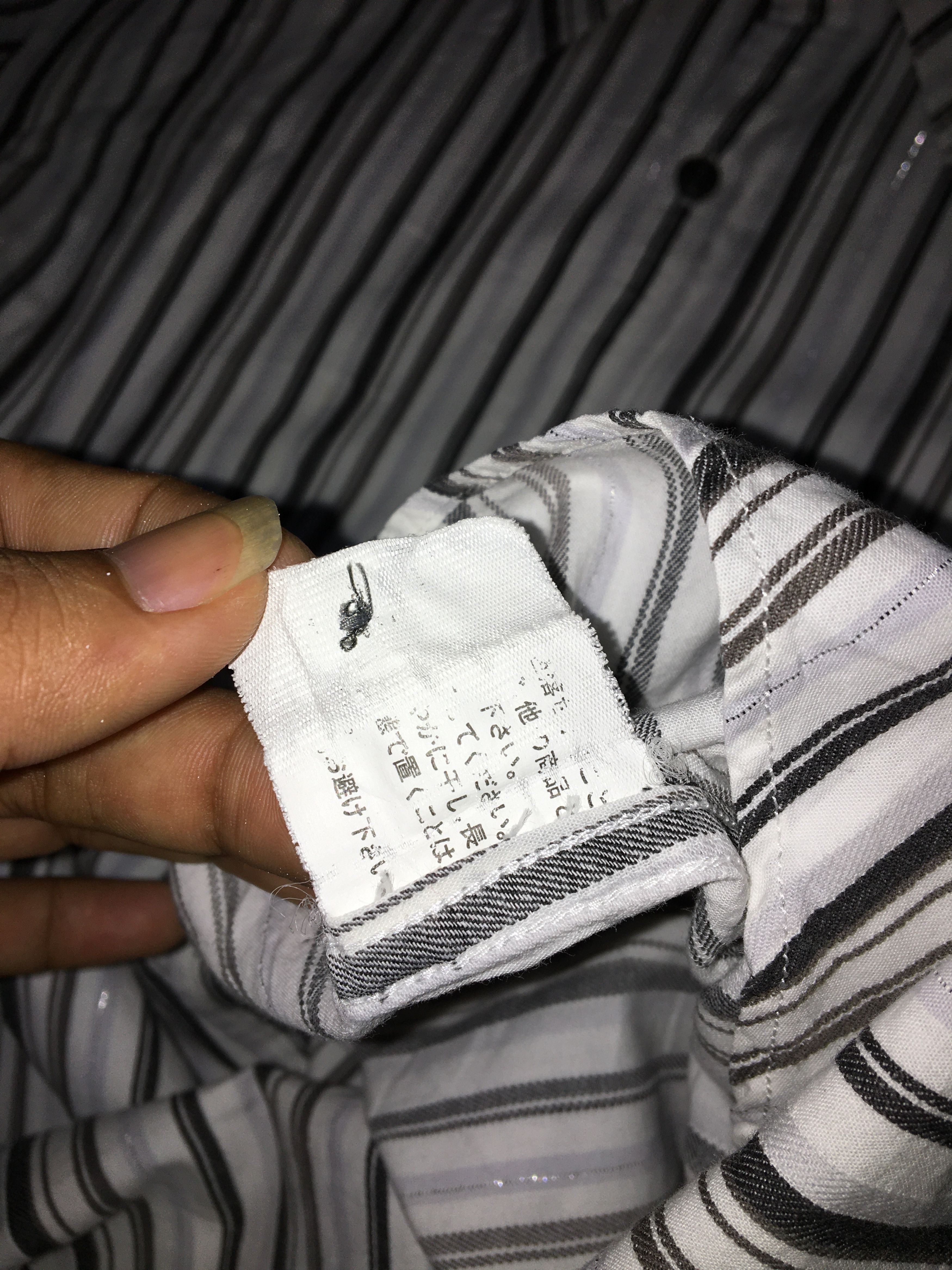 Japanese Brand Chrome Violet Striped Button Ups Size US M / EU 48-50 / 2 - 6 Thumbnail