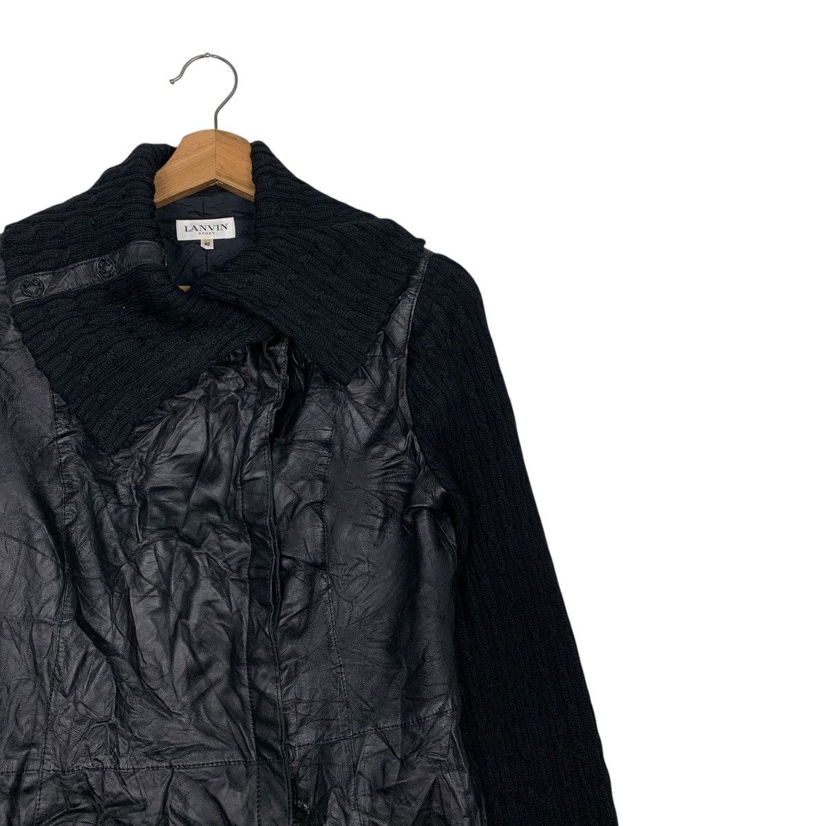 Japanese Brand Lanvin Leather Jacket Size S / US 4 / IT 40 - 5 Thumbnail