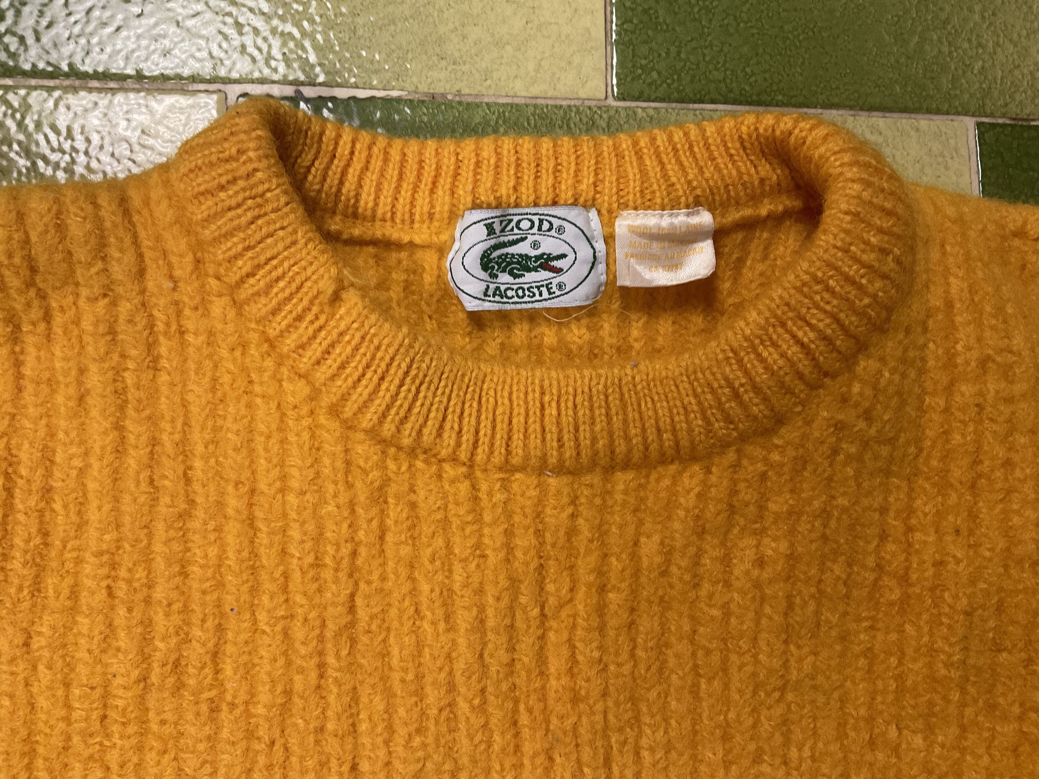 Izod Izod Lacoste Wool Knitted Jumper Sweater Vintage Pullover Size US S / EU 44-46 / 1 - 3 Thumbnail