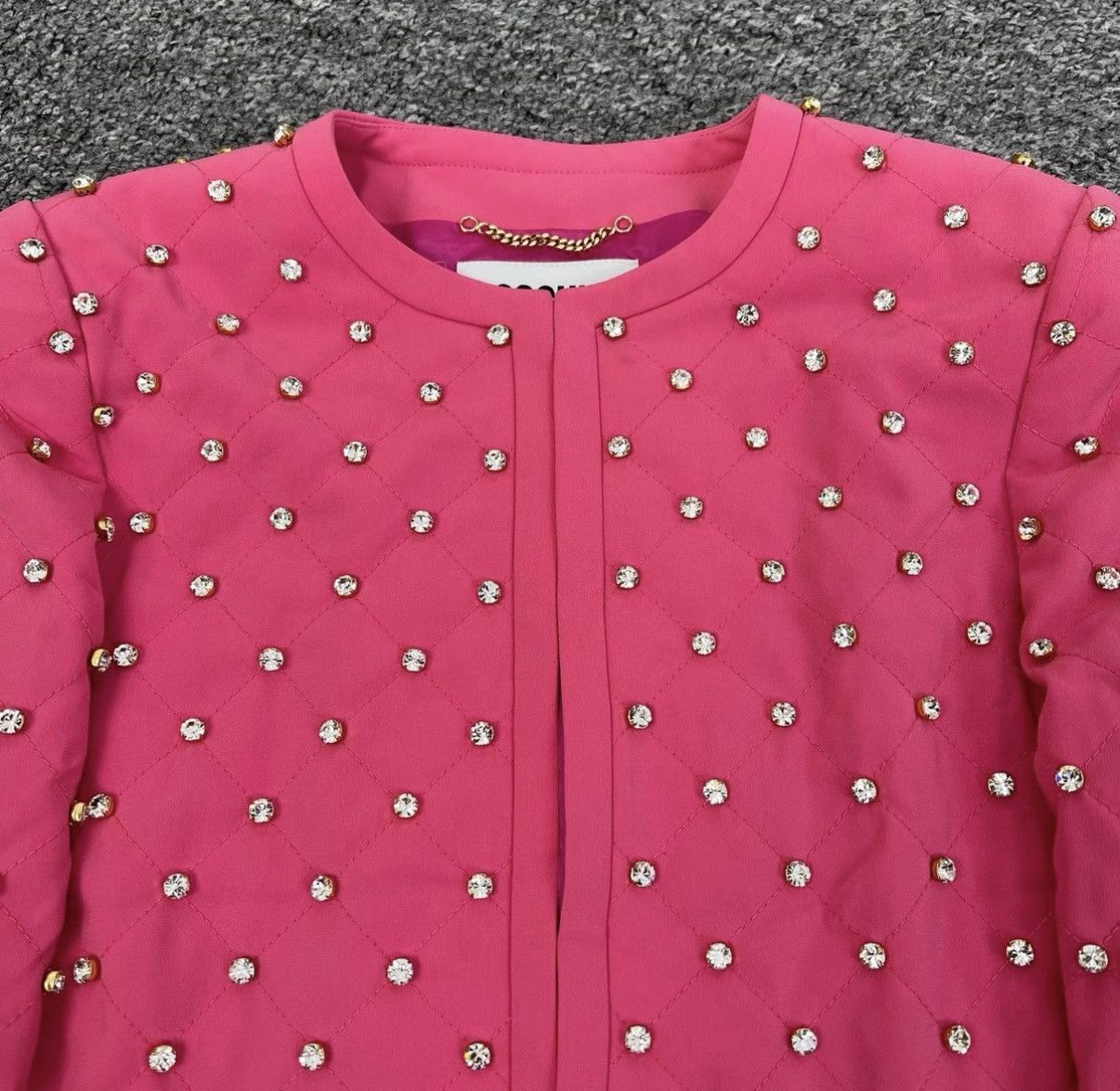 Moschino Moschino Hot Pink Beaded Two-Piece Set K12 Size XS / US 0-2 / IT 36-38 - 6 Thumbnail