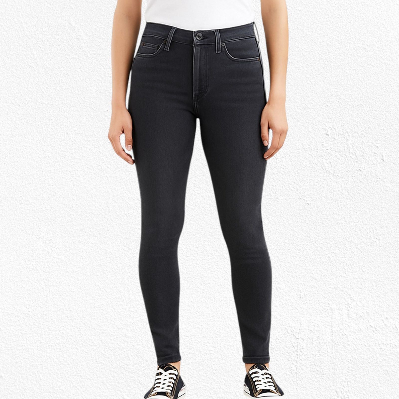 Levi's Levi's 721 Skinny Charcoal Gray High Waisted Jeans Size 32 Size 32" / US 10 / IT 46 - 4 Thumbnail