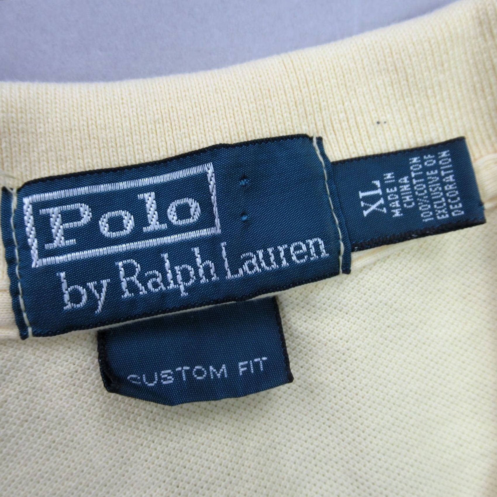 Polo Ralph Lauren Polo Ralph Lauren Shirt Mens XL Short Sleeve Lightweight Yellow Custom Fit Size US XL / EU 56 / 4 - 3 Thumbnail