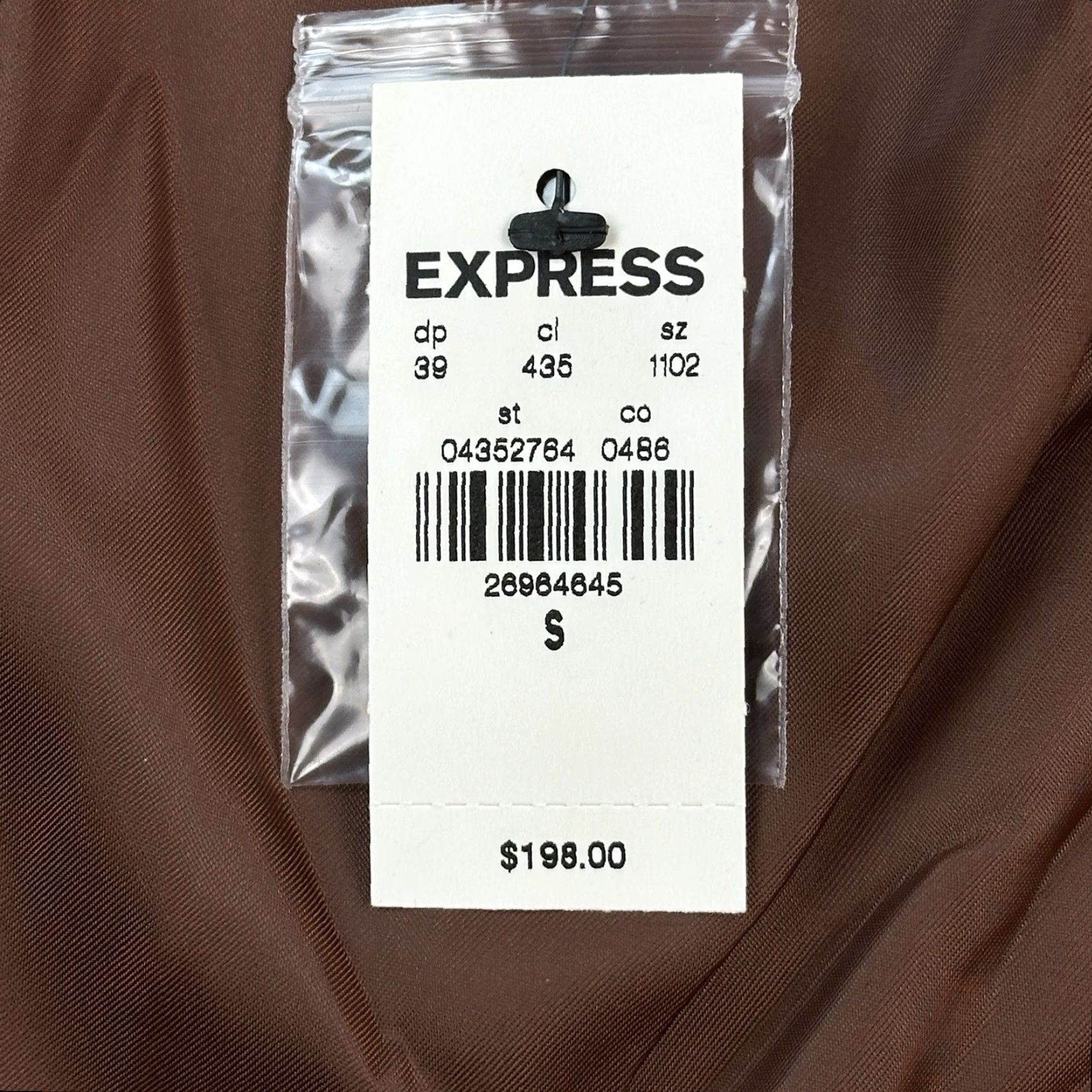 Express Express Jacket Mens Small Micro Houndstooth Full Zip Performance Stretch NWT Size US S / EU 44-46 / 1 - 7 Thumbnail