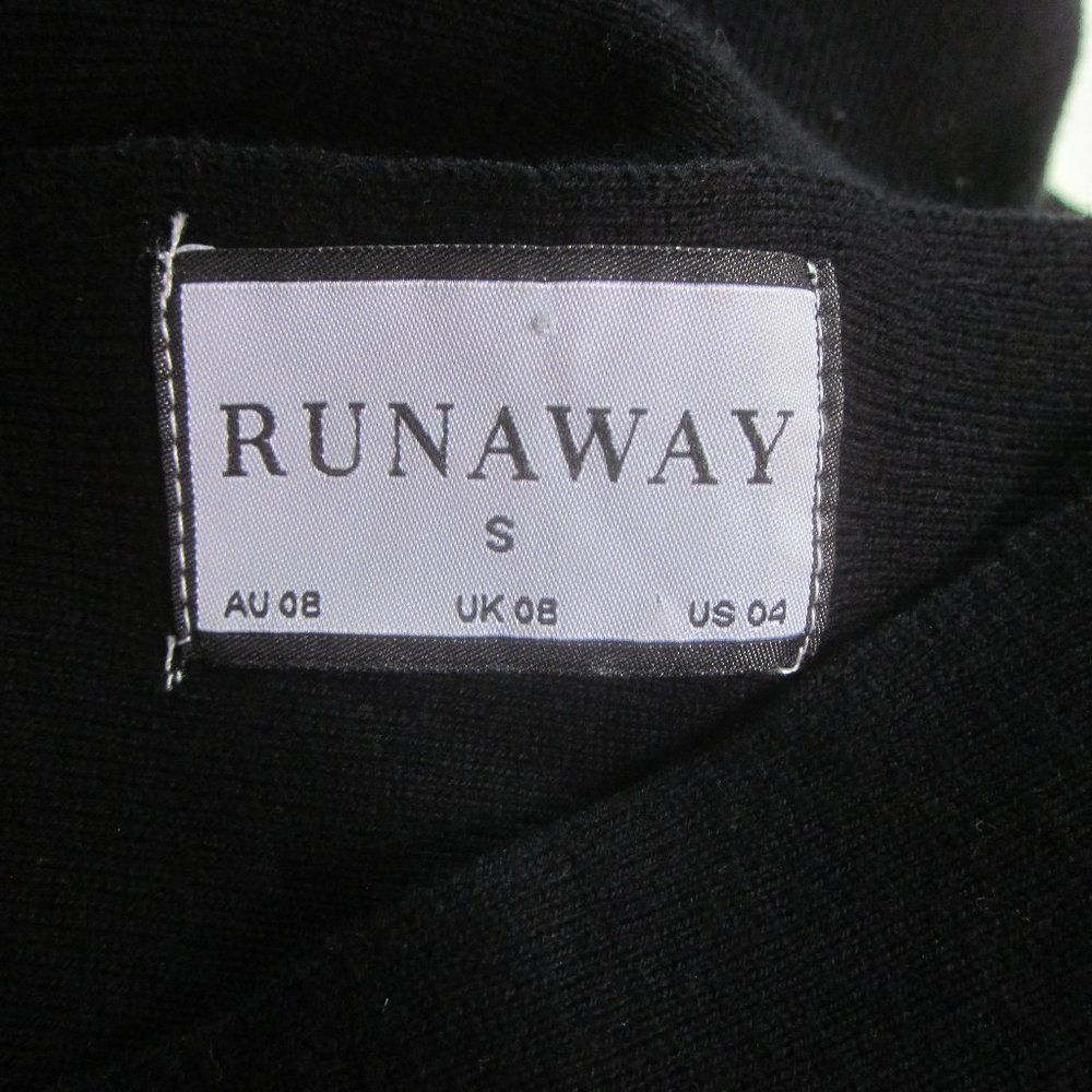 Other Runaway The Label Black "Moxie" Knit Long Sleeve Midi Sheath Size S / US 4 / IT 40 - 3 Thumbnail