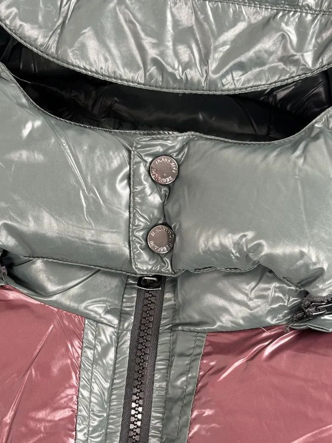 Vintage Massimo Rebecchi Green & Bordeaux Extra Hooded Puffer Jacket Size US M / EU 48-50 / 2 - 8 Thumbnail