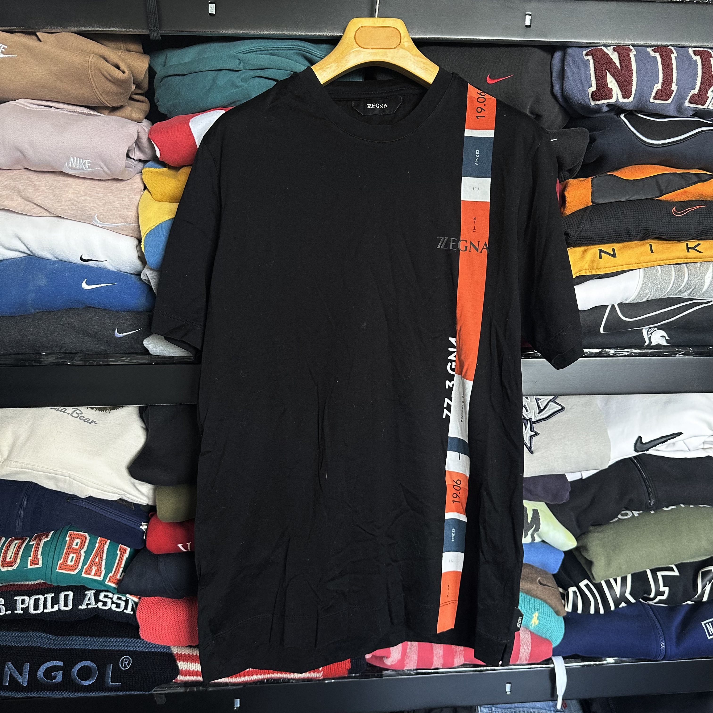 Ermenegildo Zegna Ermenegildo Zegna Big Logo Luxury T shirt Size US M / EU 48-50 / 2 - 1 Thumbnail