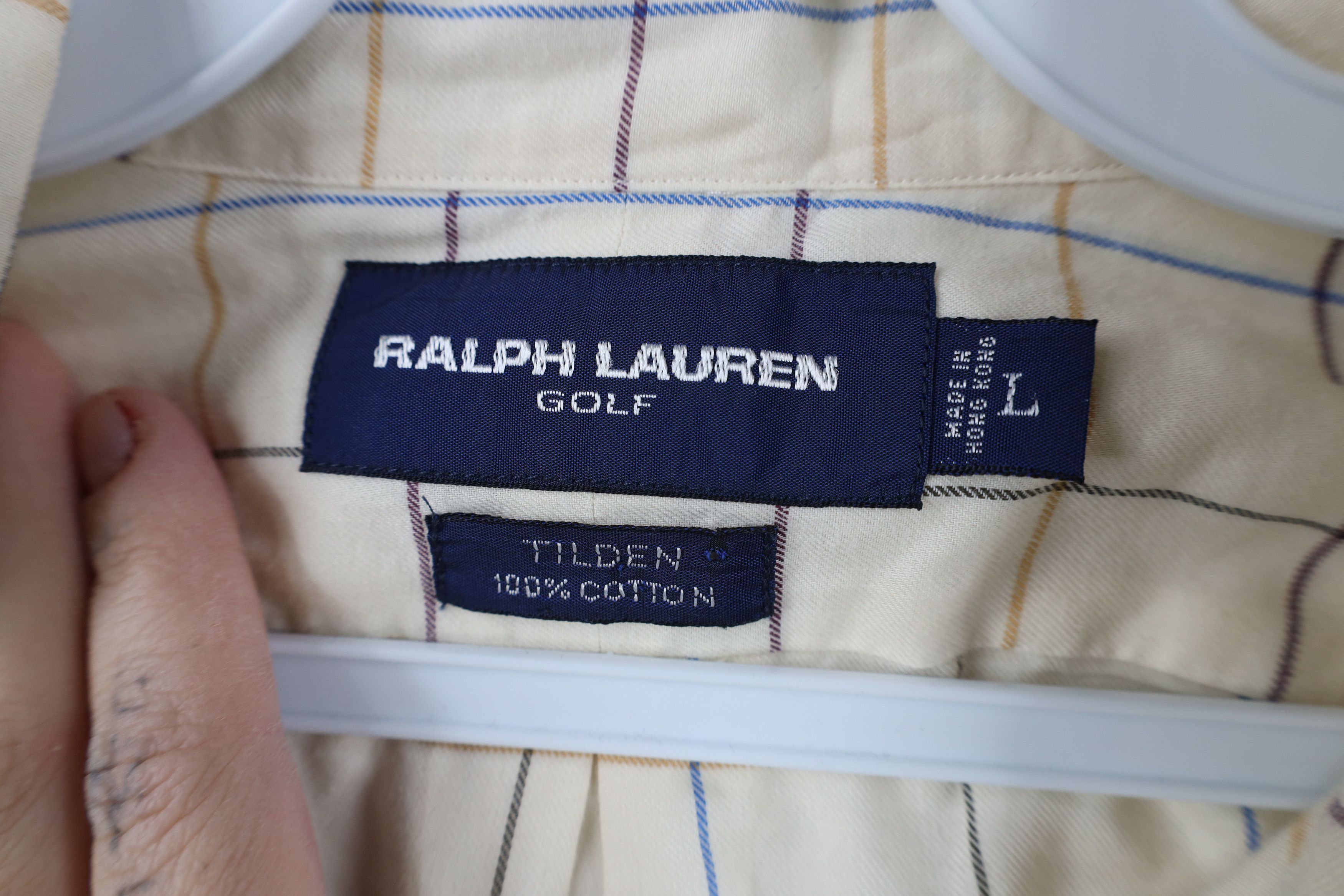 Ralph Lauren Vintage 90s Polo Golf Ralph Lauren Collared Button Shirt Size US L / EU 52-54 / 3 - 9 Thumbnail
