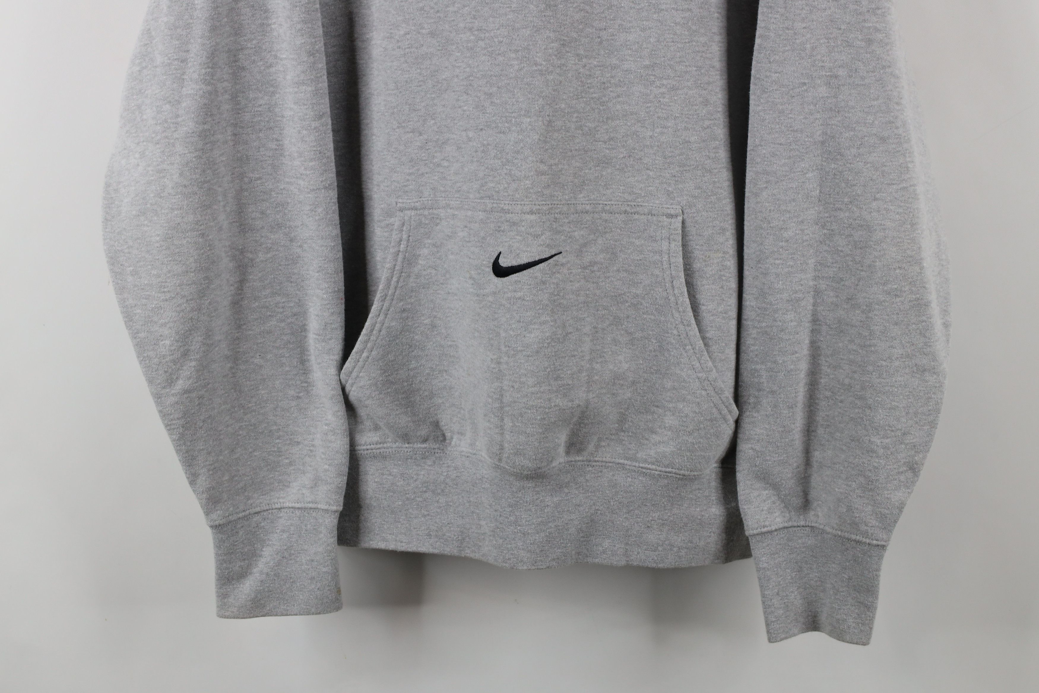 Nike Vintage Nike Center Swoosh Hoodie Sweatshirt Heather Gray Size US M / EU 48-50 / 2 - 3 Thumbnail