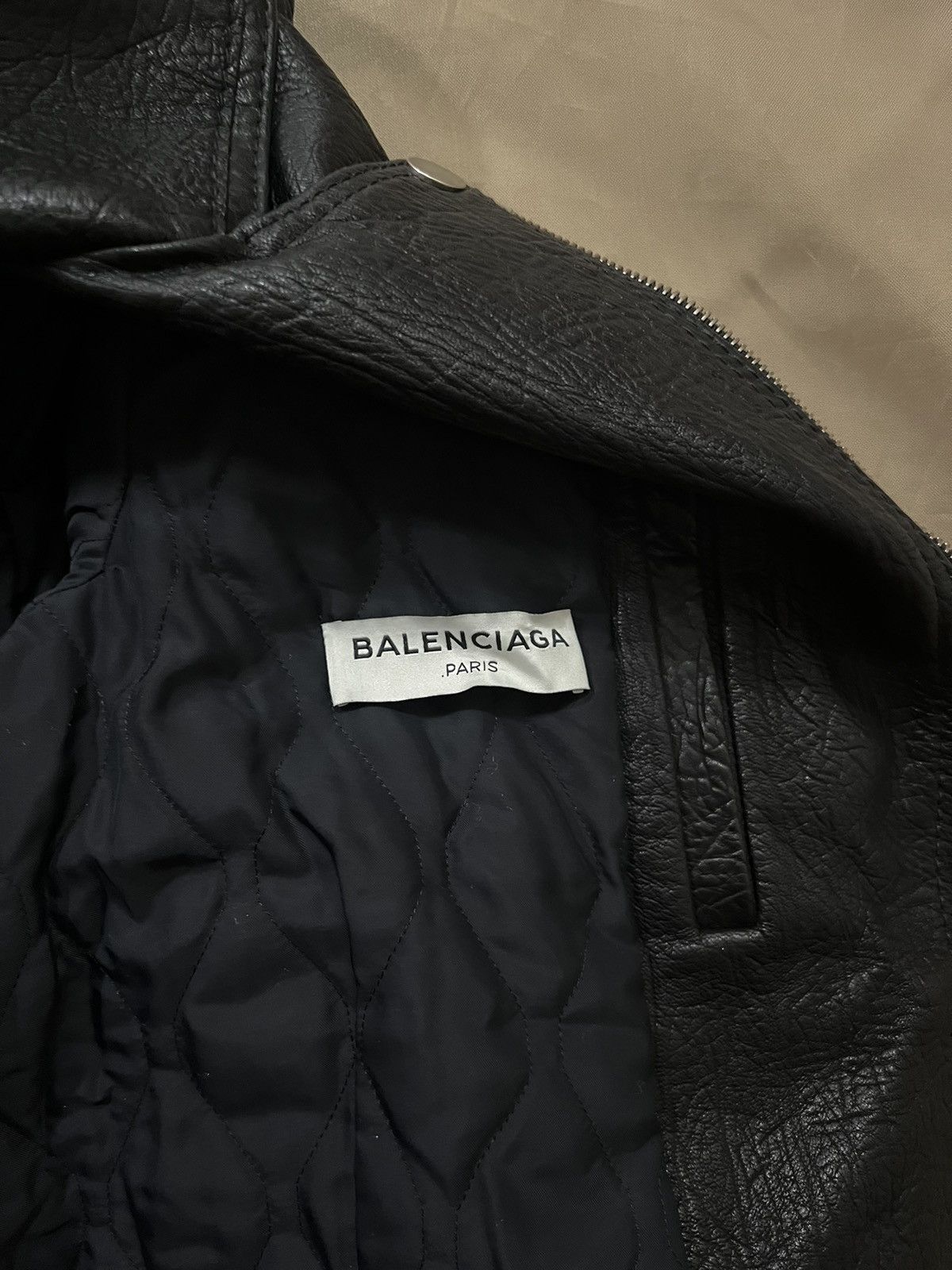 Balenciaga BALENCIAGA 2014 Lamb Leather Moto Jacket size 48 $5600 Size US M / EU 48-50 / 2 - 5 Thumbnail