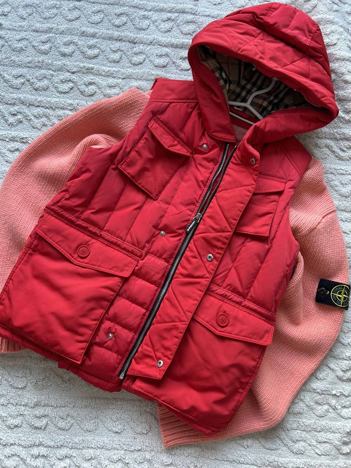 Balenciaga × Burberry Vest Burberry Size XS / US 0-2 / IT 36-38 - 17 Thumbnail