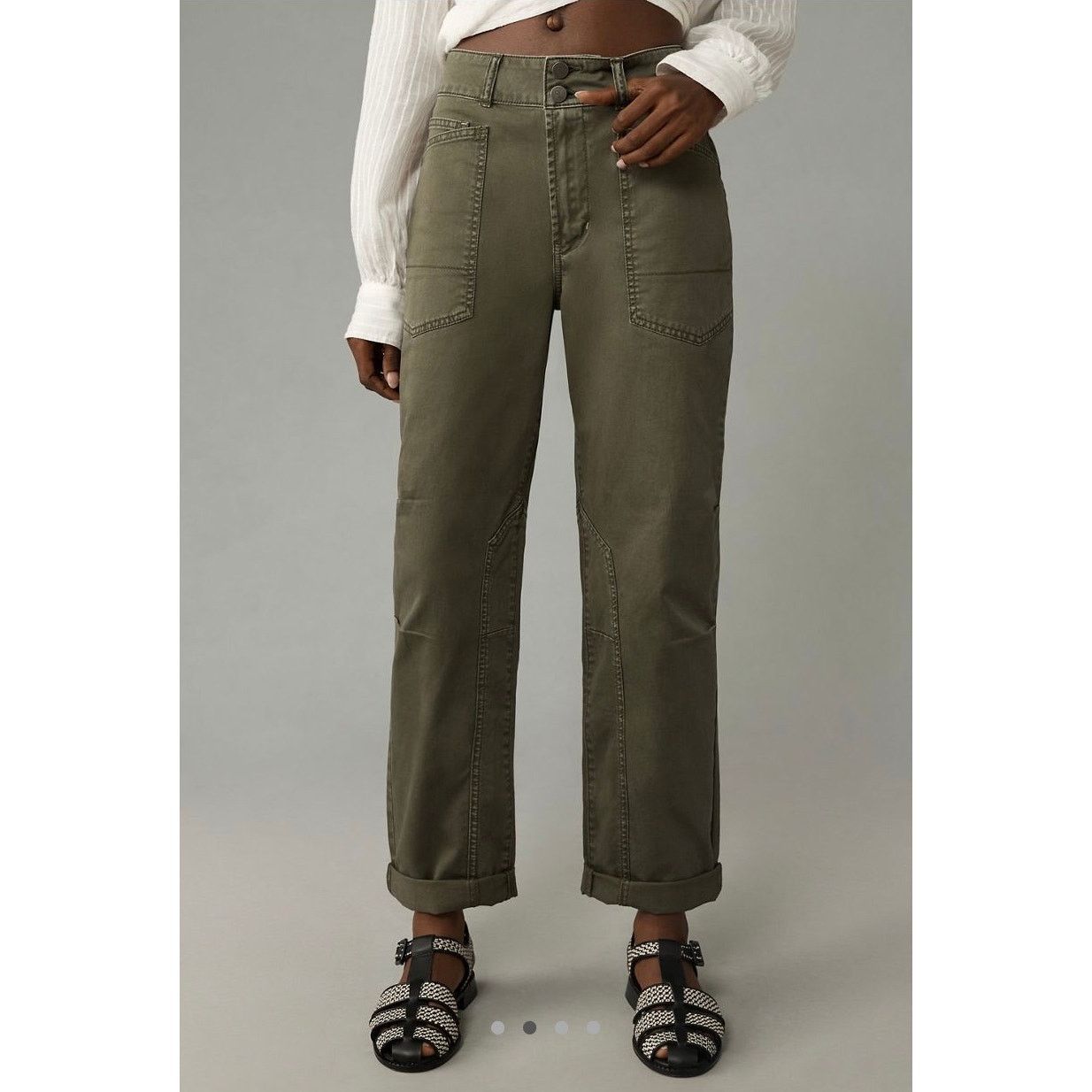 Anthropologie NWT Anthropologie Pilcro Wanderer MidRise Relaxed Leg Pants Size 28" / US 6 / IT 42 - 1 Thumbnail