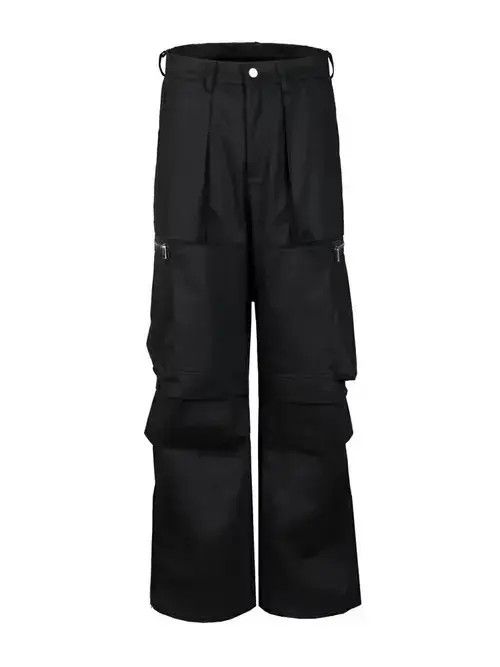 Designer × Vintage function utility flared pleated cargo pants Size US 32 / EU 48 - 3 Thumbnail