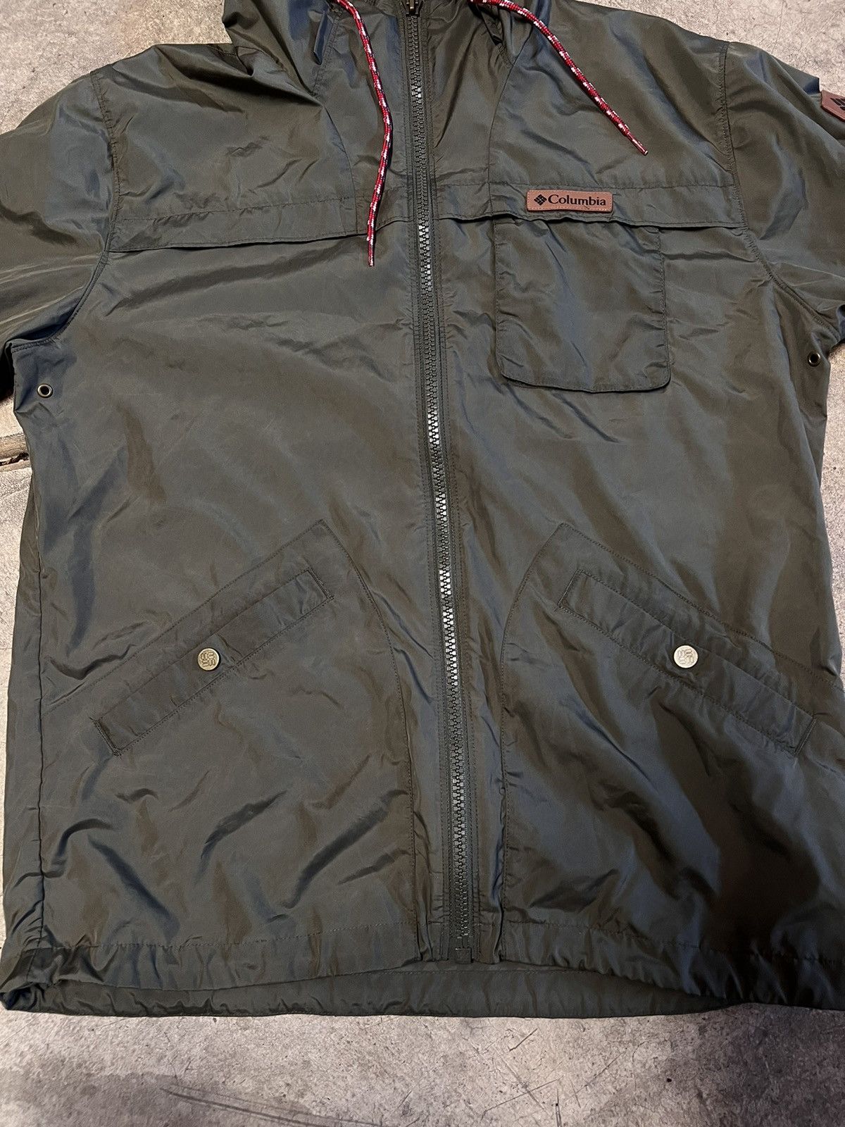 Columbia Columbia Olive Green Windbreaker Size US M / EU 48-50 / 2 - 2 Thumbnail