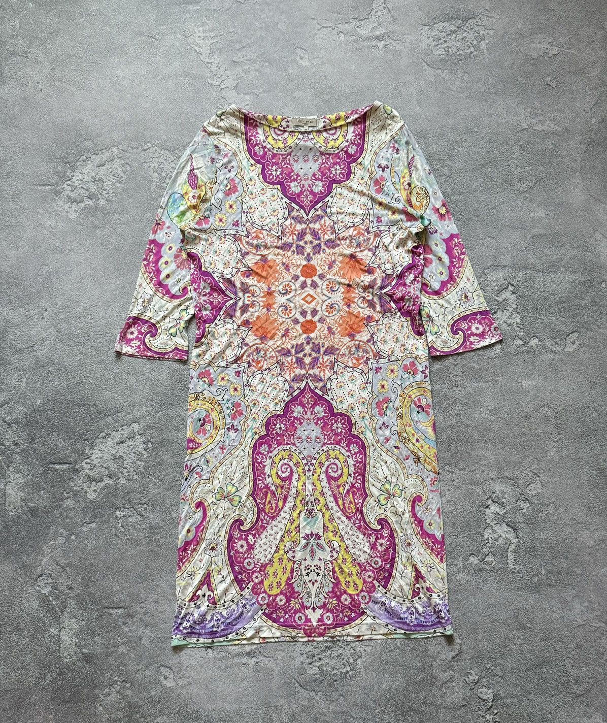 Etro Etro 44IT all printed flowers 🌺 long dress / long sleeve Size M / US 6-8 / IT 42-44 - 5 Thumbnail