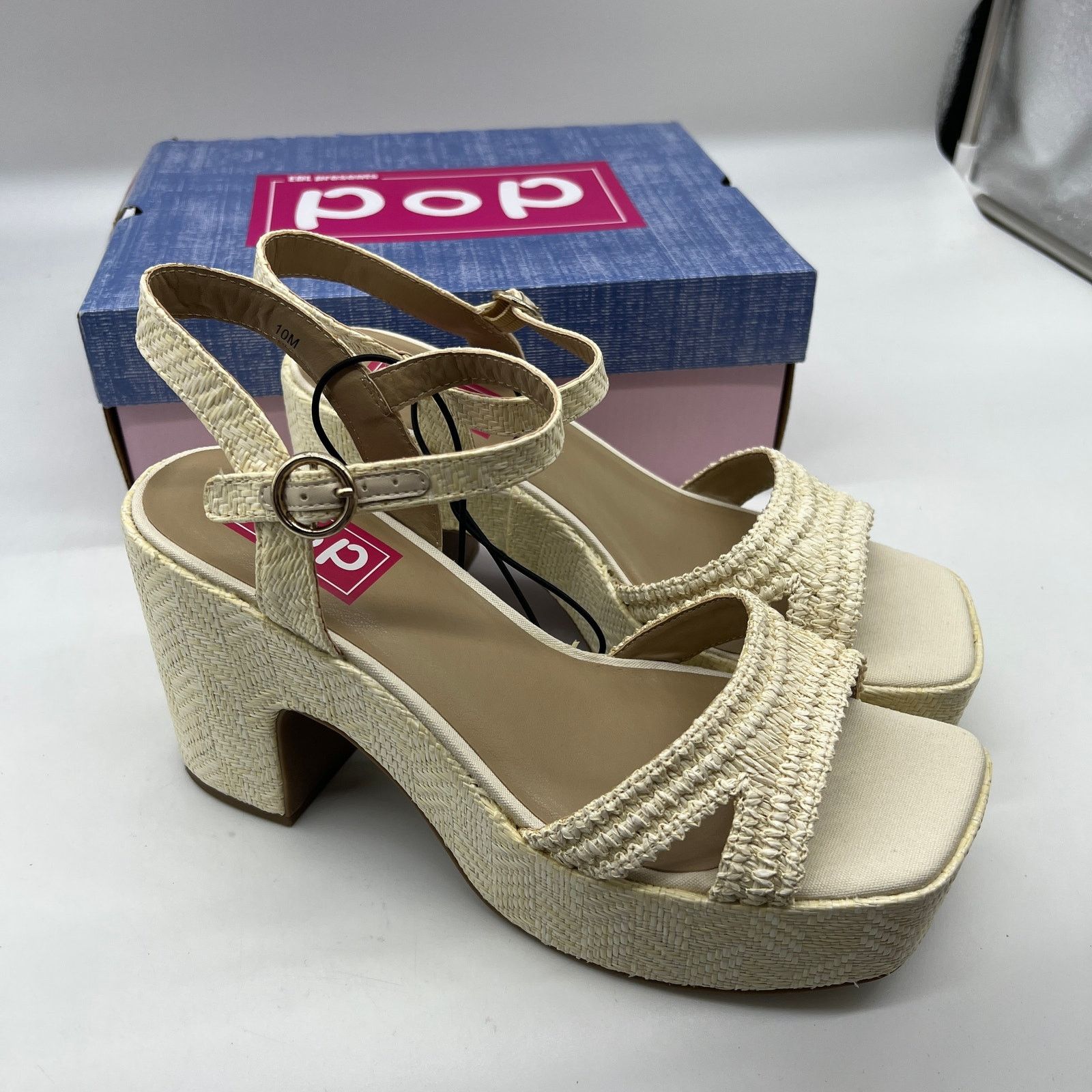 Other Pop Womens Applaud Heeled Sandals Natural Size US 10 / IT 40 - 1 Thumbnail