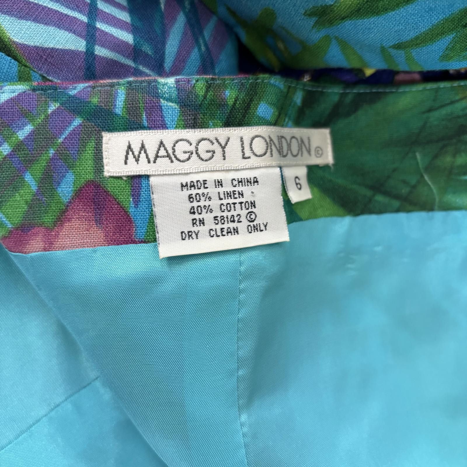 Other Vtg 90s Maggie London Hawaiian style 2 piece skirt set Size M / US 6-8 / IT 42-44 - 5 Thumbnail
