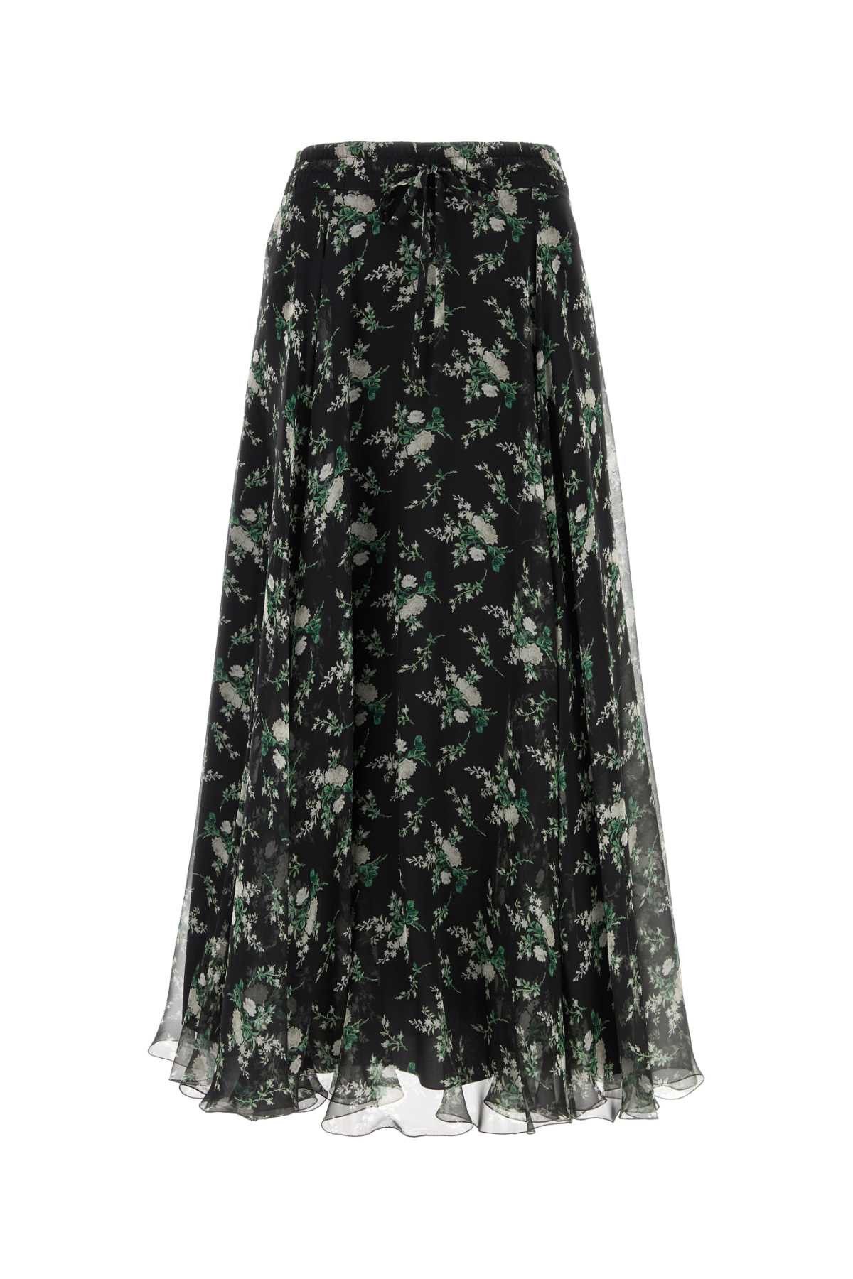 Dolce & Gabbana Printed Silk Skirt Size 26" / US 2 / IT 38 - 1 Thumbnail