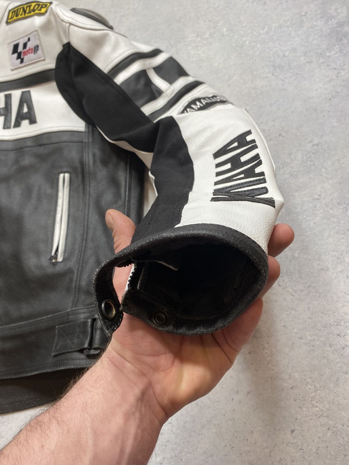 Yamaha Michelin/Dunlop/ Yamaha Leather Moto Racing Jacket #46 Size US XL / EU 56 / 4 - 10 Thumbnail