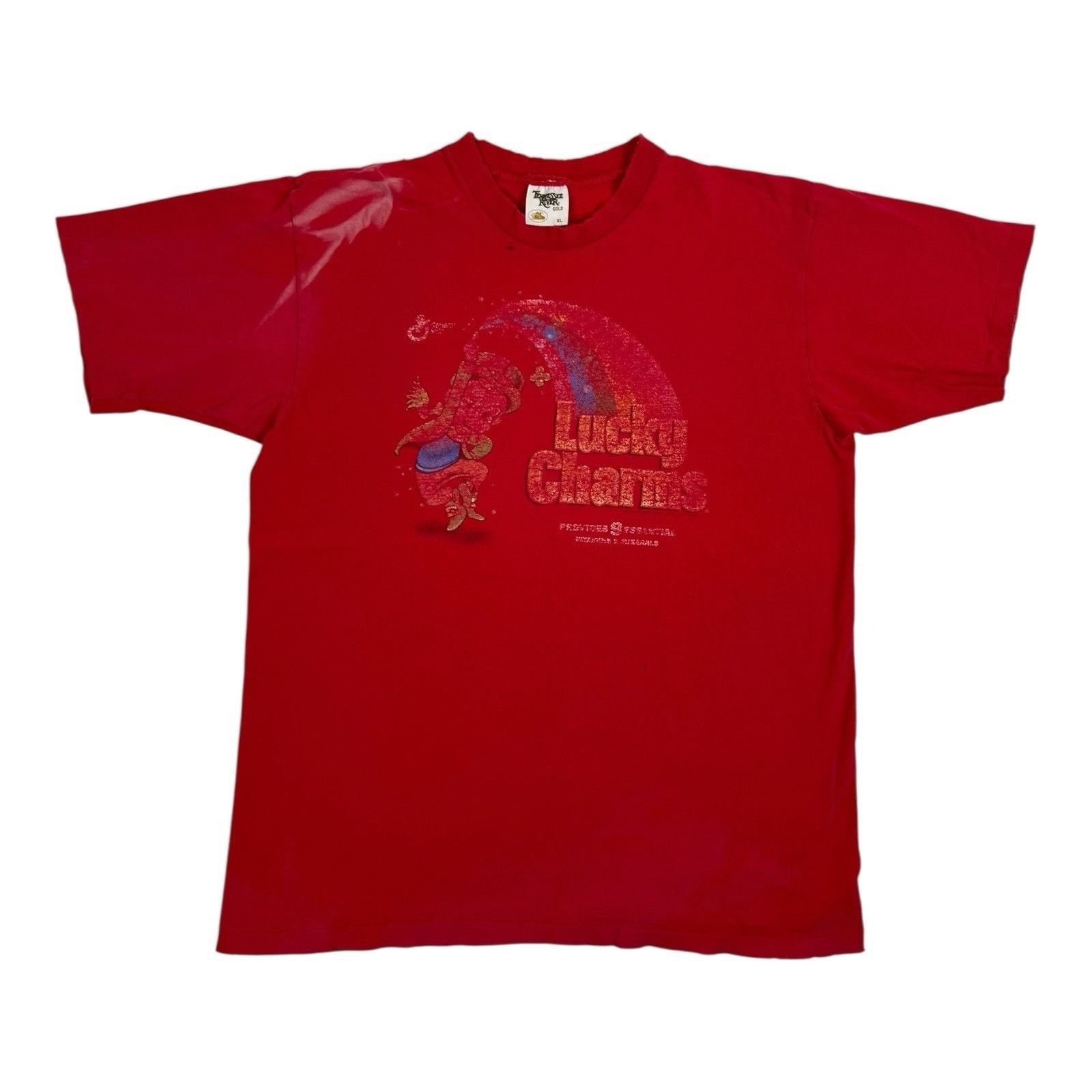 Vintage Vintage Lucky Charms Cereal Promo T-Shirt Size XL Single Sti Size US XL / EU 56 / 4 - 1 Thumbnail