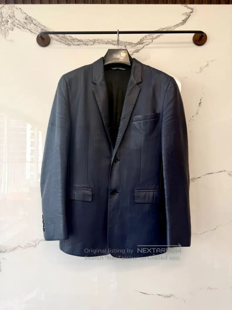 Dior Dior Blue Sheepskin Suit Jacket Size US S / EU 44-46 / 1 - 1 Thumbnail