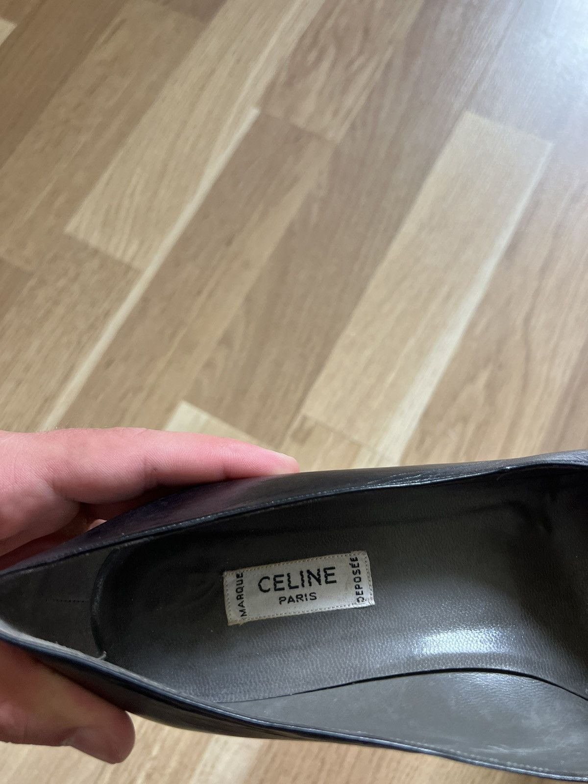 Celine × Vintage Celine vintage high heels shoes avant garde 90s fait main Size US 7.5 / IT 37.5 - 7 Thumbnail