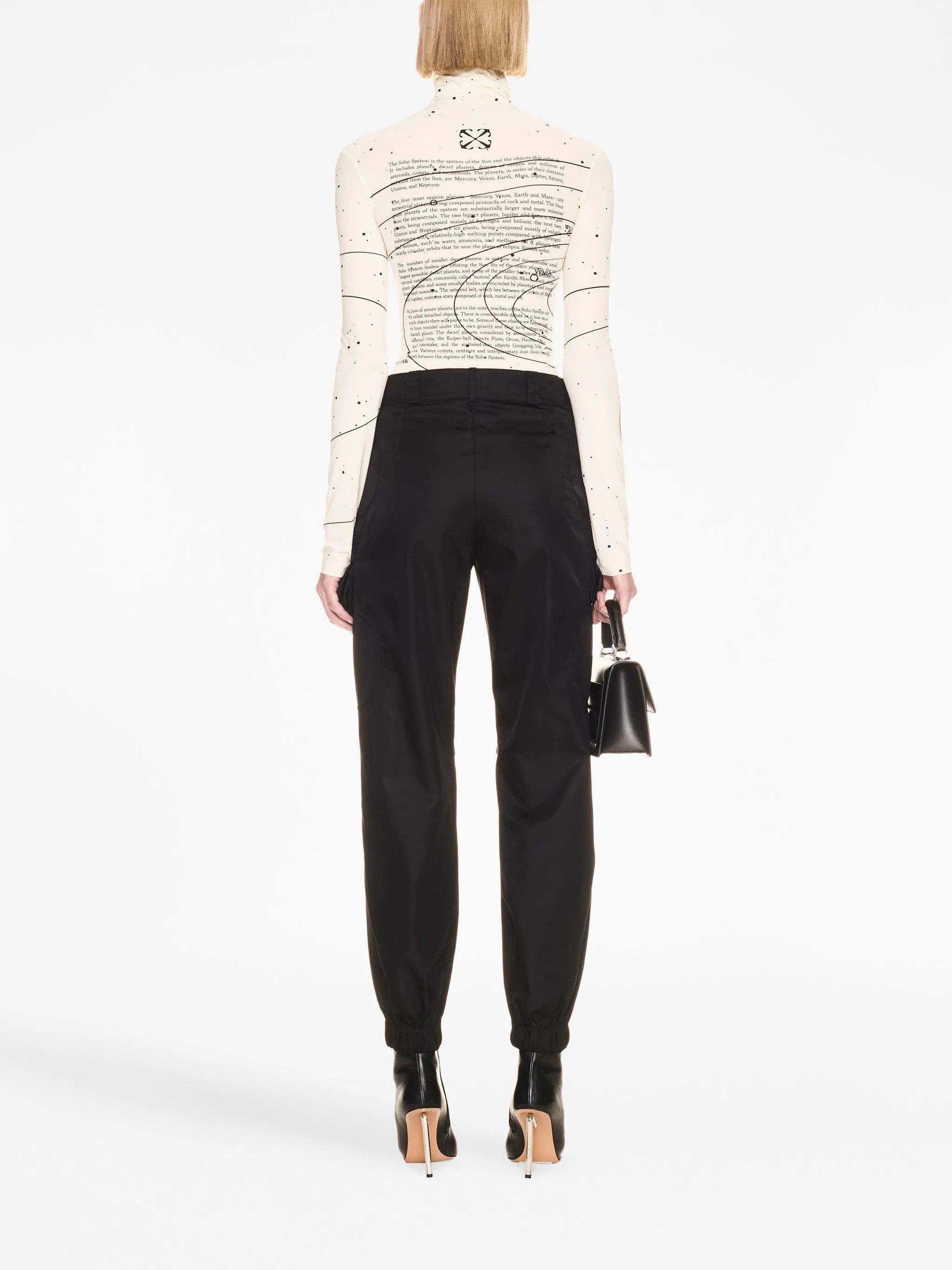 Off-White o1gr1nt0425 Book Nyl Round Cargo Pant in Black Size 25" / US 0 / IT 36 - 3 Thumbnail