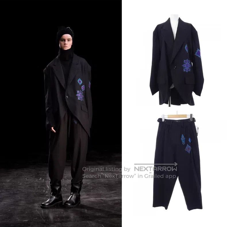 Yohji Yamamoto Yohji Yamamoto size 1 19 aw snowflake suits Size 34R - 1 Thumbnail