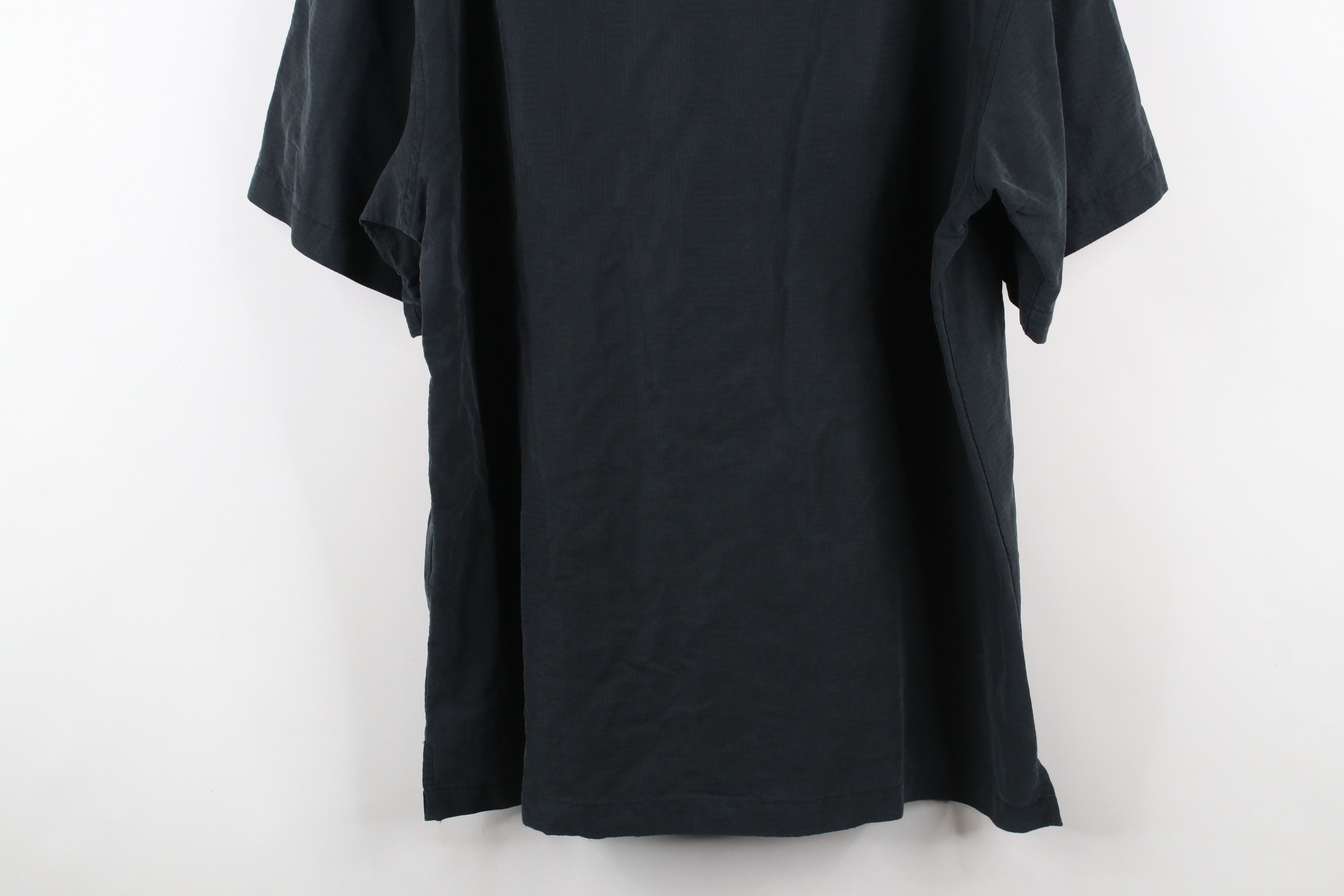 Vintage Vintage 90s Streetwear Baggy Microfiber Button Shirt Black Size US XL / EU 56 / 4 - 13 Thumbnail