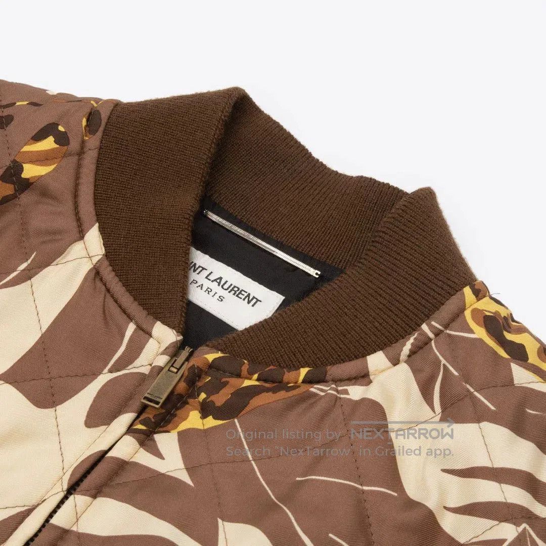 Saint Laurent Paris Saint Laurent Leopard Print Quilted Bomber. Size US S / EU 44-46 / 1 - 3 Thumbnail
