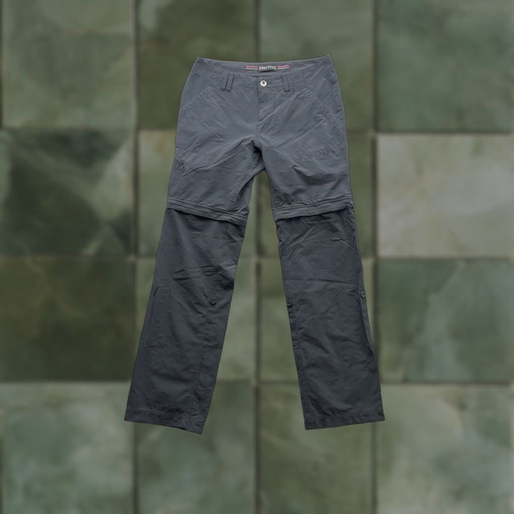 Marmot Marmot Pants Womens Size 6 Gray Convertible Quick Dry Inseam 32 in Casual Regular Straight 31 in Nylon Cotton Elastane Front Flat Pockets Button Size 28" / US 6 / IT 42 - 1 Thumbnail