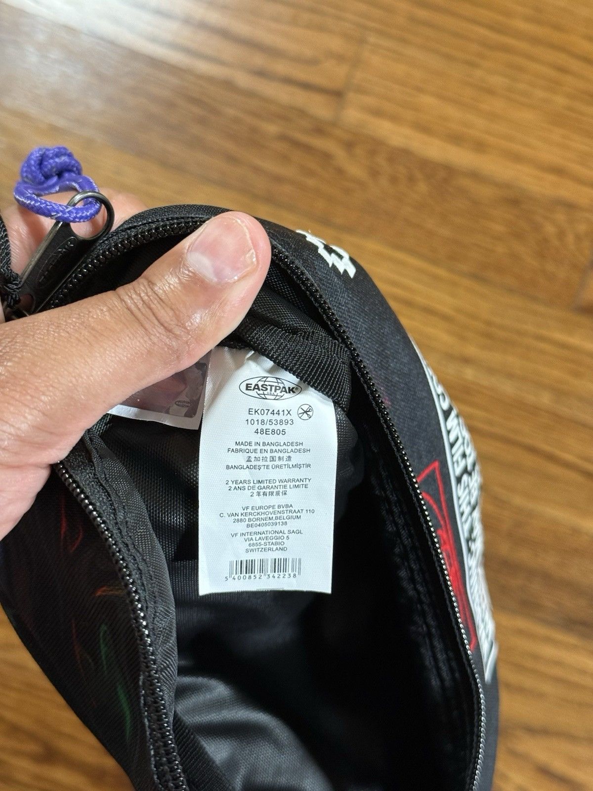 Marcelo Burlon Marcelo Burlon Eastpak Edition Glitch Waist Bag Black NWT Size ONE SIZE - 15 Thumbnail