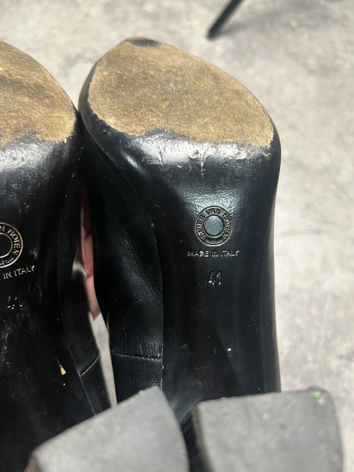 Dries Van Noten Dries Van Noten rare Leather Heels Size US 11 / IT 41 - 11 Thumbnail