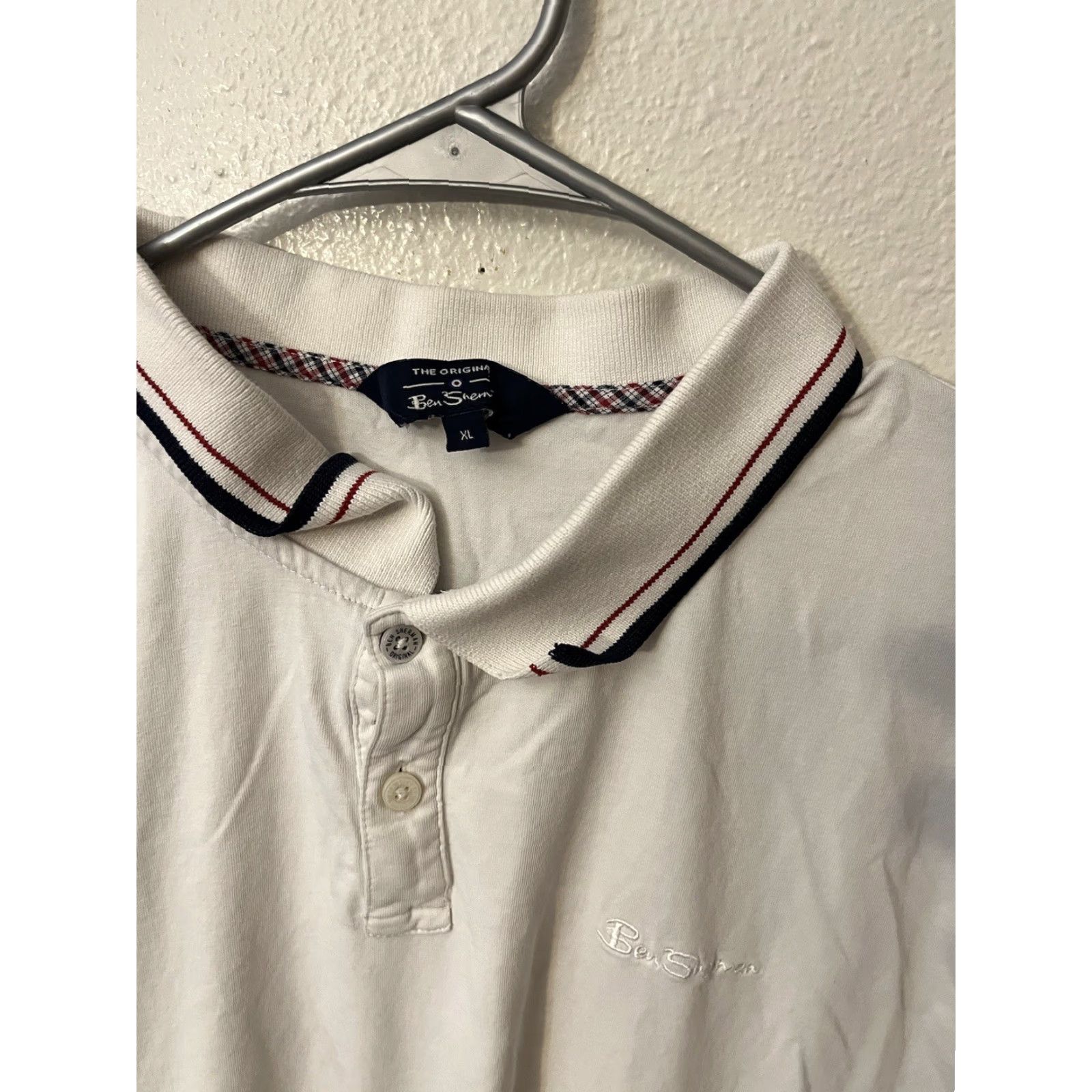 Ben Sherman Ben Sherman Polo Shirt Men XL White Classic Fit Cotton Shirt Mens XL White Ben Sherman Original Size US XL / EU 56 / 4 - 2 Thumbnail
