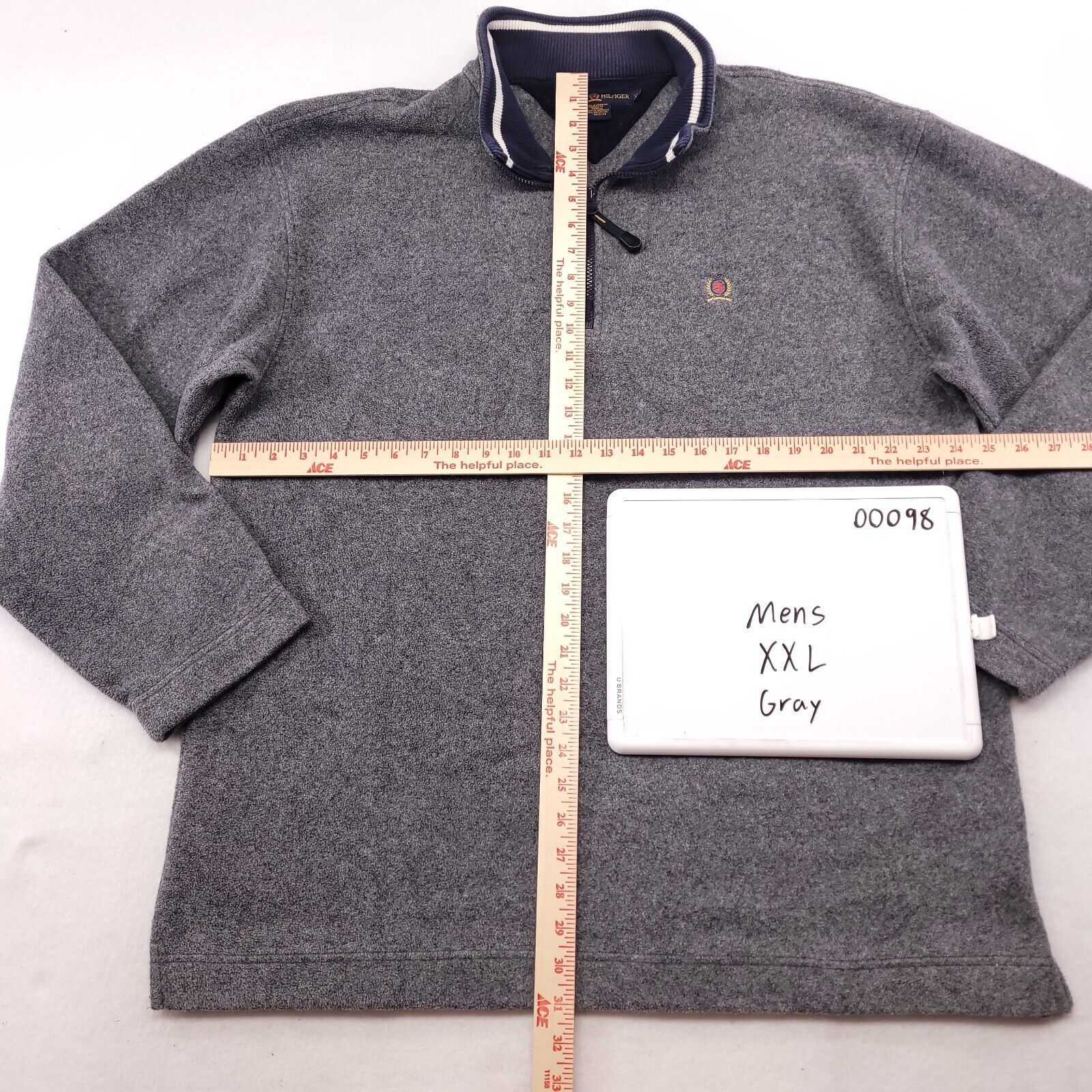 Tommy Hilfiger Tommy Hilfiger Pullover 1/4 Zip Jacket Mens Size 2XL Gray Size US XXL / EU 58 / 5 - 7 Thumbnail