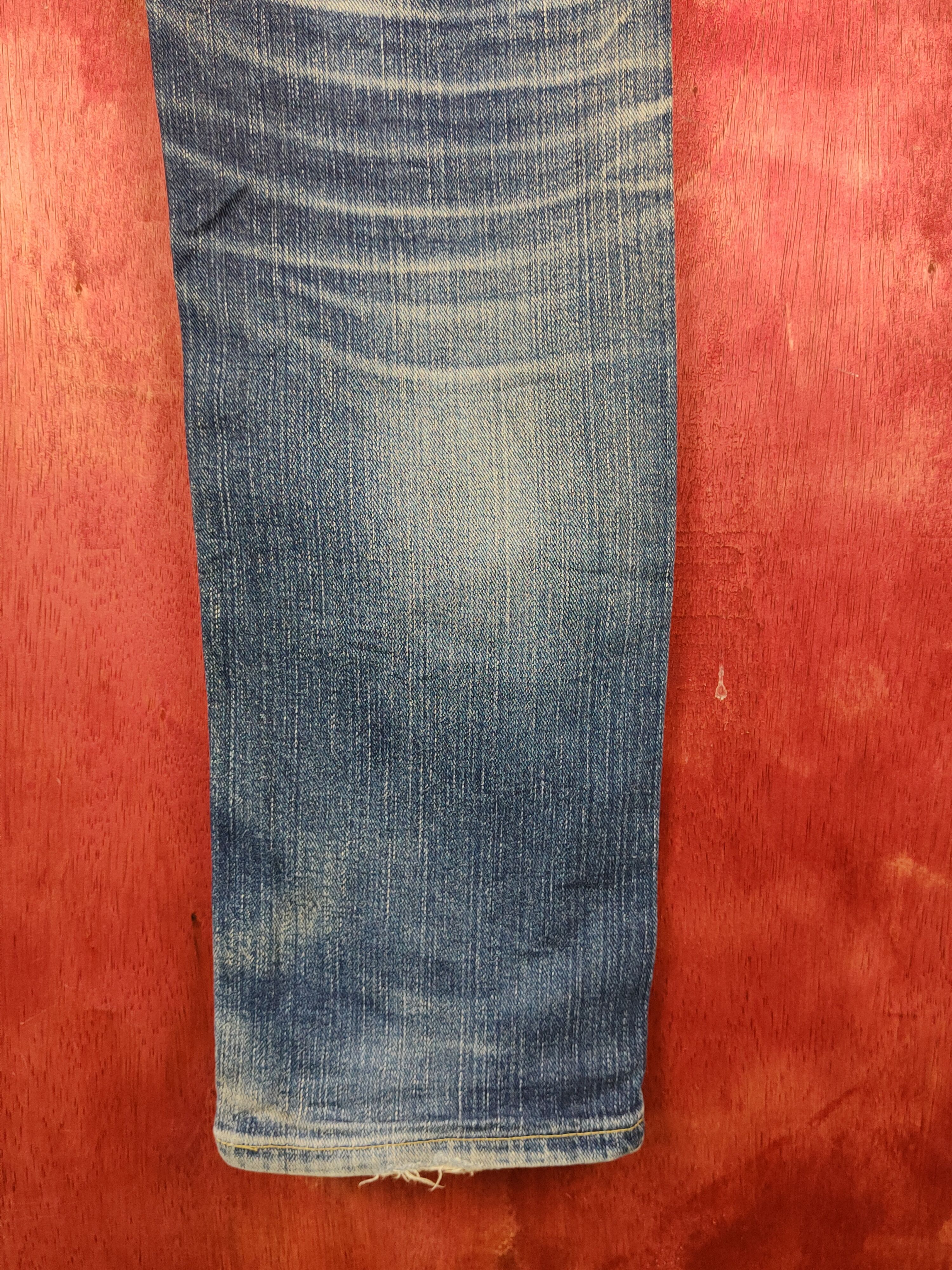 Japanese Brand Lee Blue Faded Distressed Ripped Jeans #S2242 Size US 32 / EU 48 - 13 Thumbnail