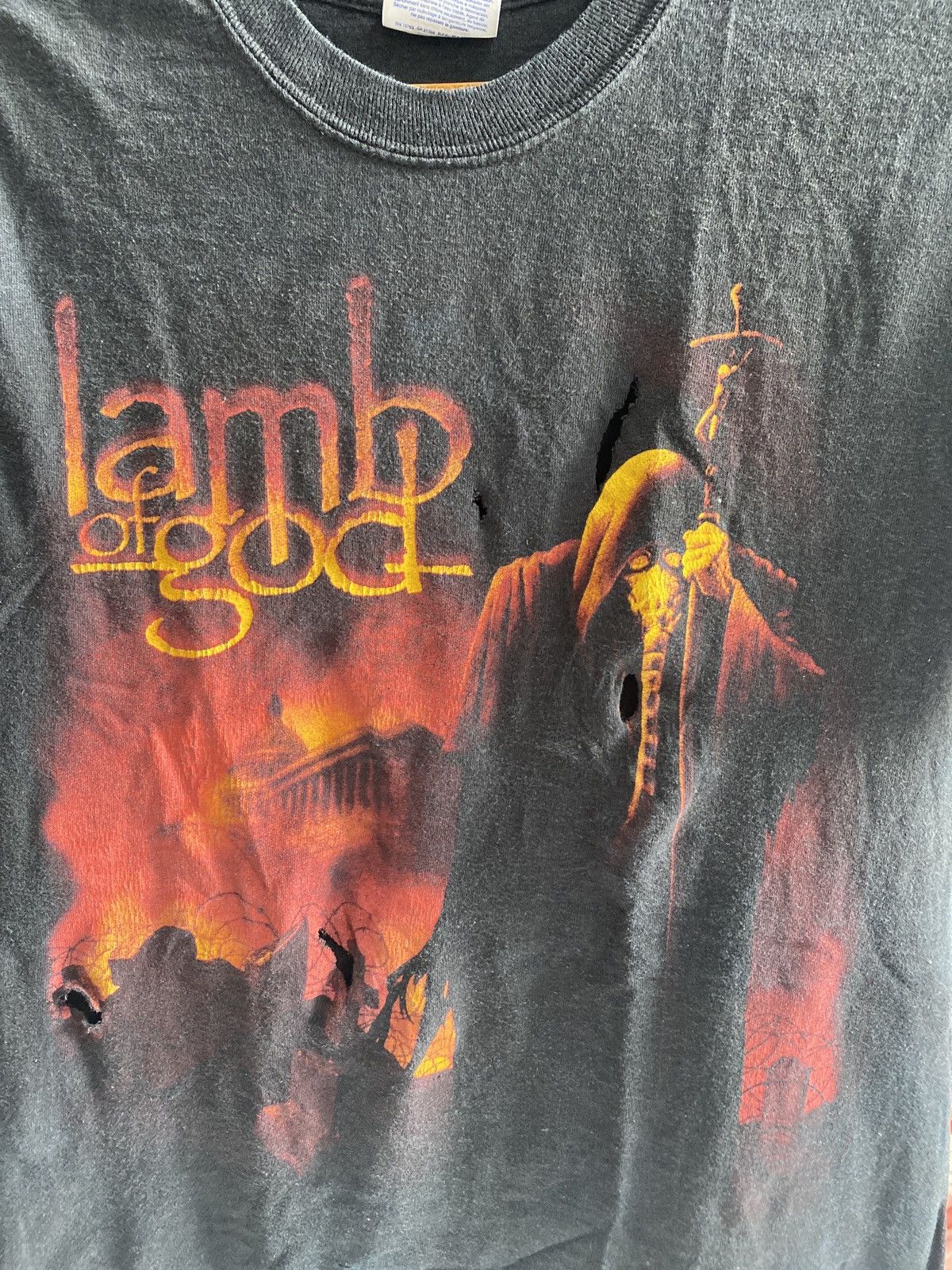 Band Tees LAMB OF GOD BAND TSHIRT Size US XS / EU 42 / 0 - 2 Thumbnail